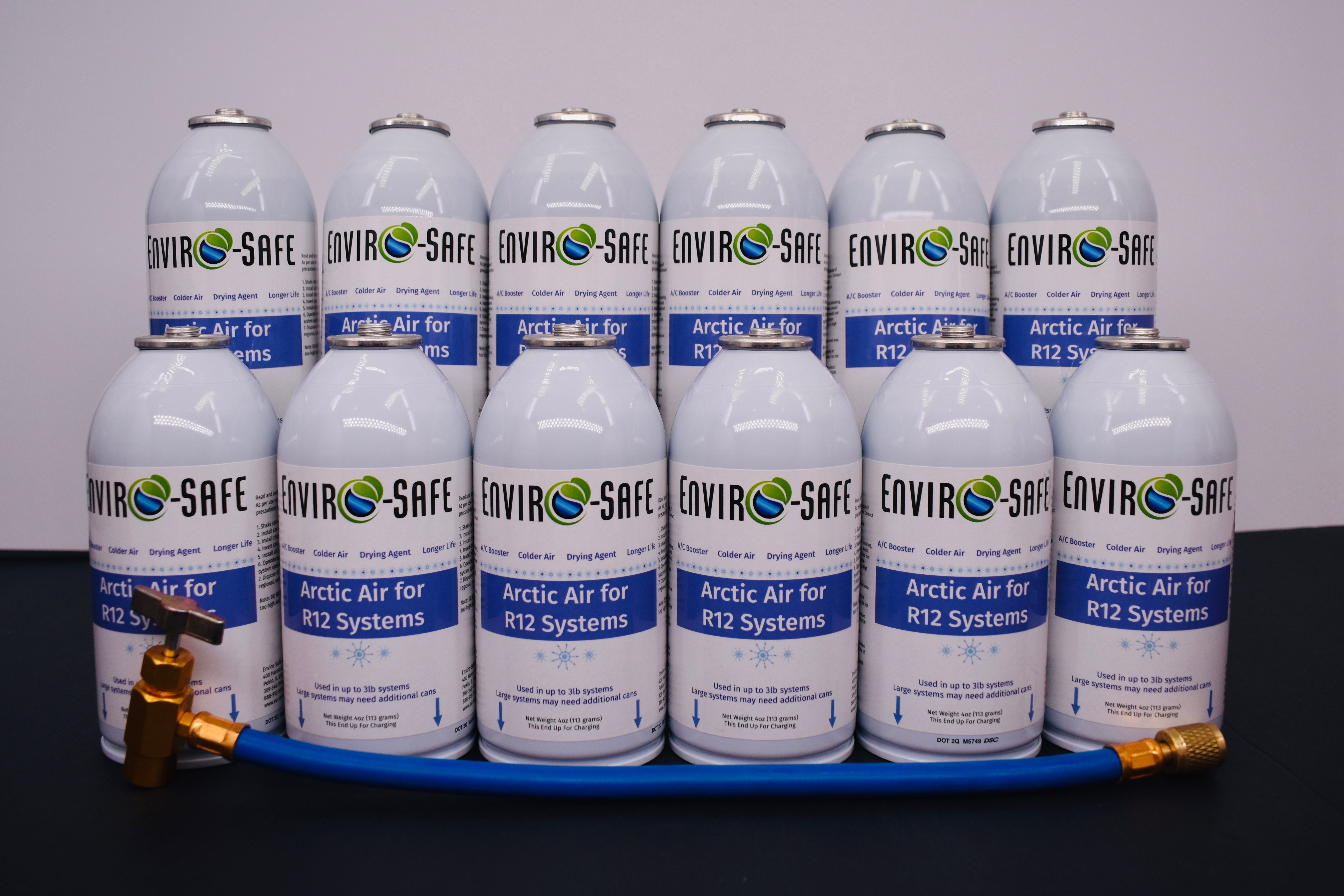 Arctic Air for R12 Systems – 12 × 4 oz Cans – A/C Booster & Moisture Remover