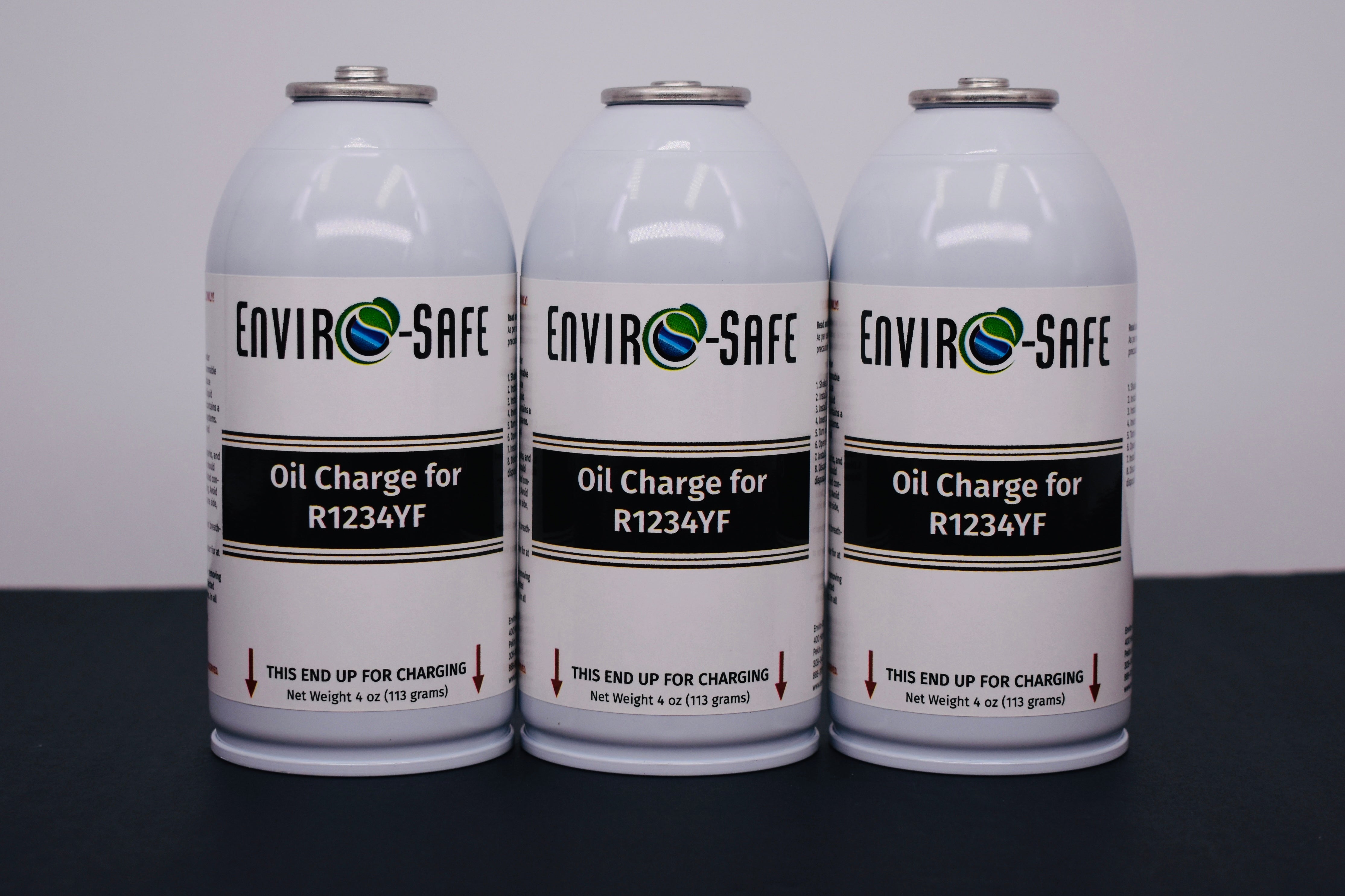 OilCharge for R1234yf Systems – 3 Can Pack – A/C Compressor Lubricant Additive