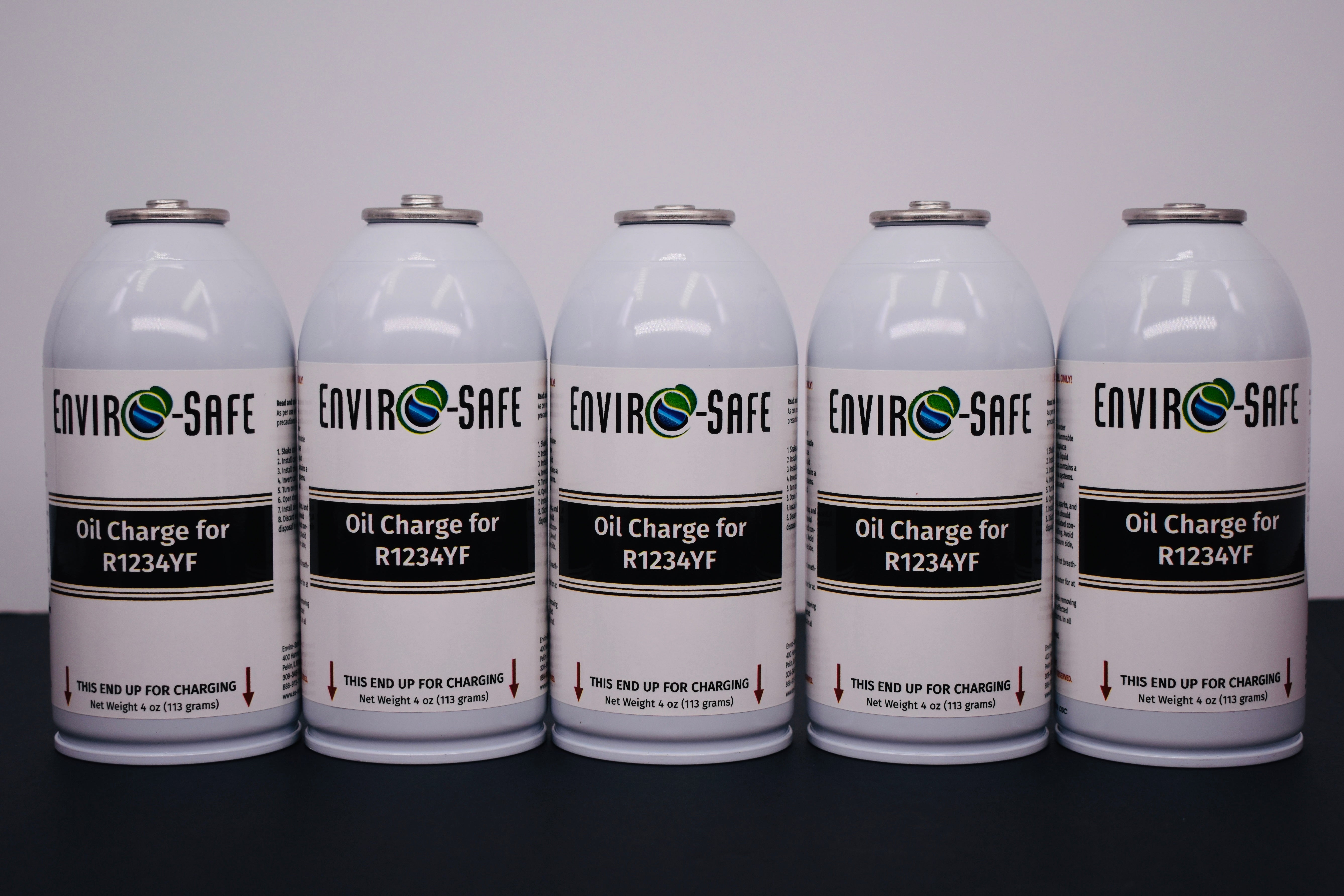 OilCharge for R1234yf Systems – 5 Can Pack – A/C Compressor Lubricant Additive