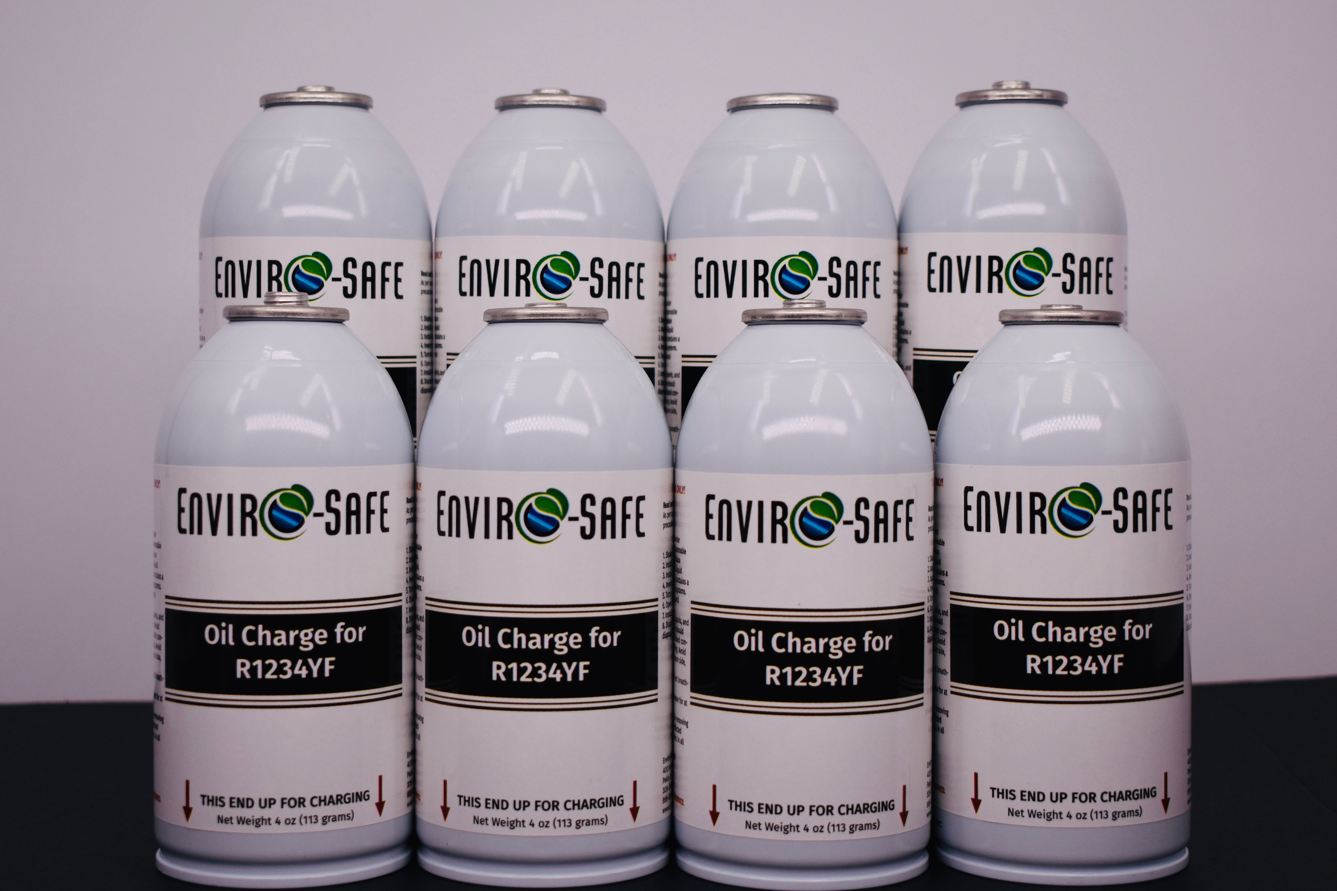 OilCharge for R1234yf Systems – 8 Can Pack – A/C Compressor Lubricant Additive