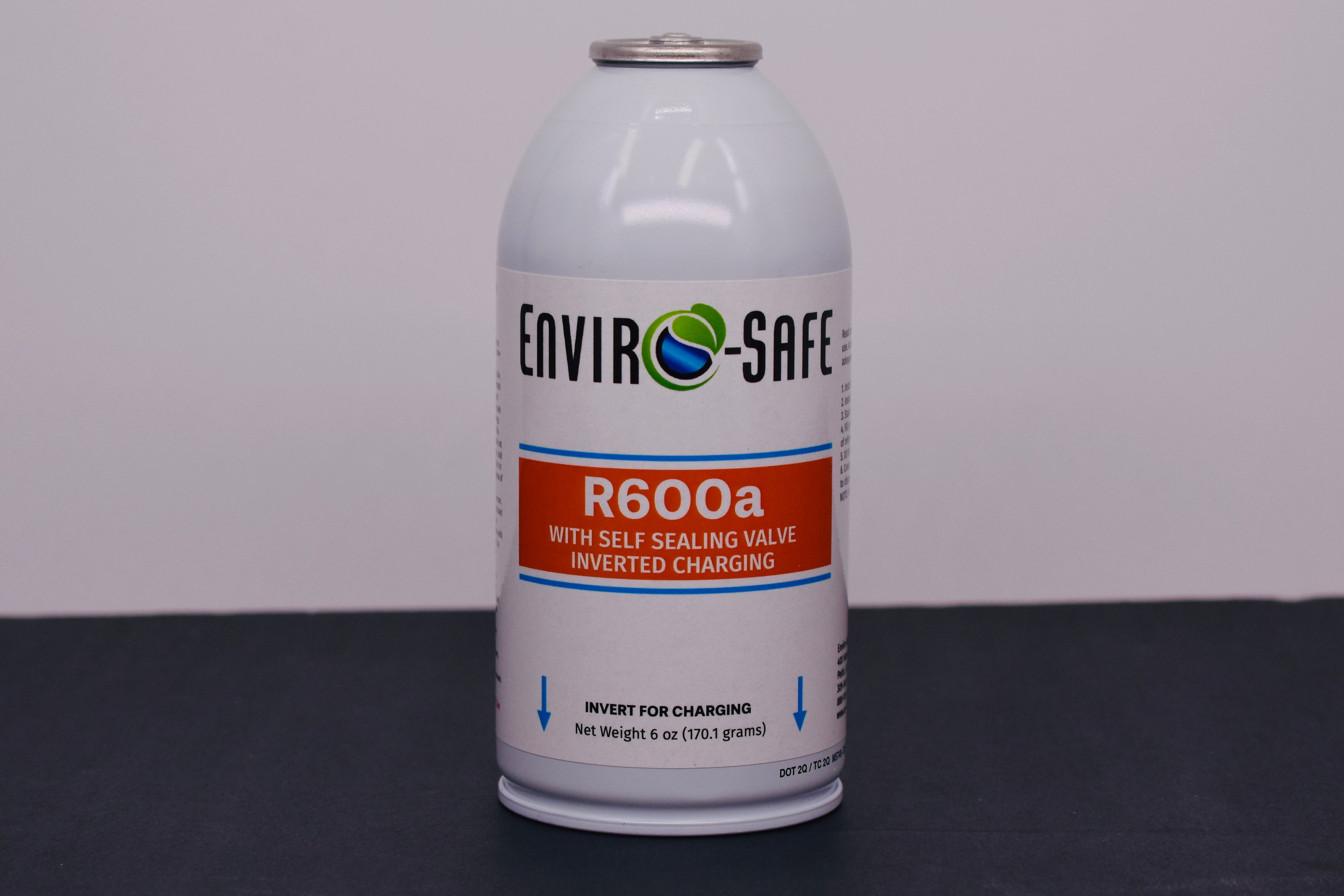 R600a Inverted Self-Sealing Valve Refrigerant β 12 Can Pack (6oz Each)