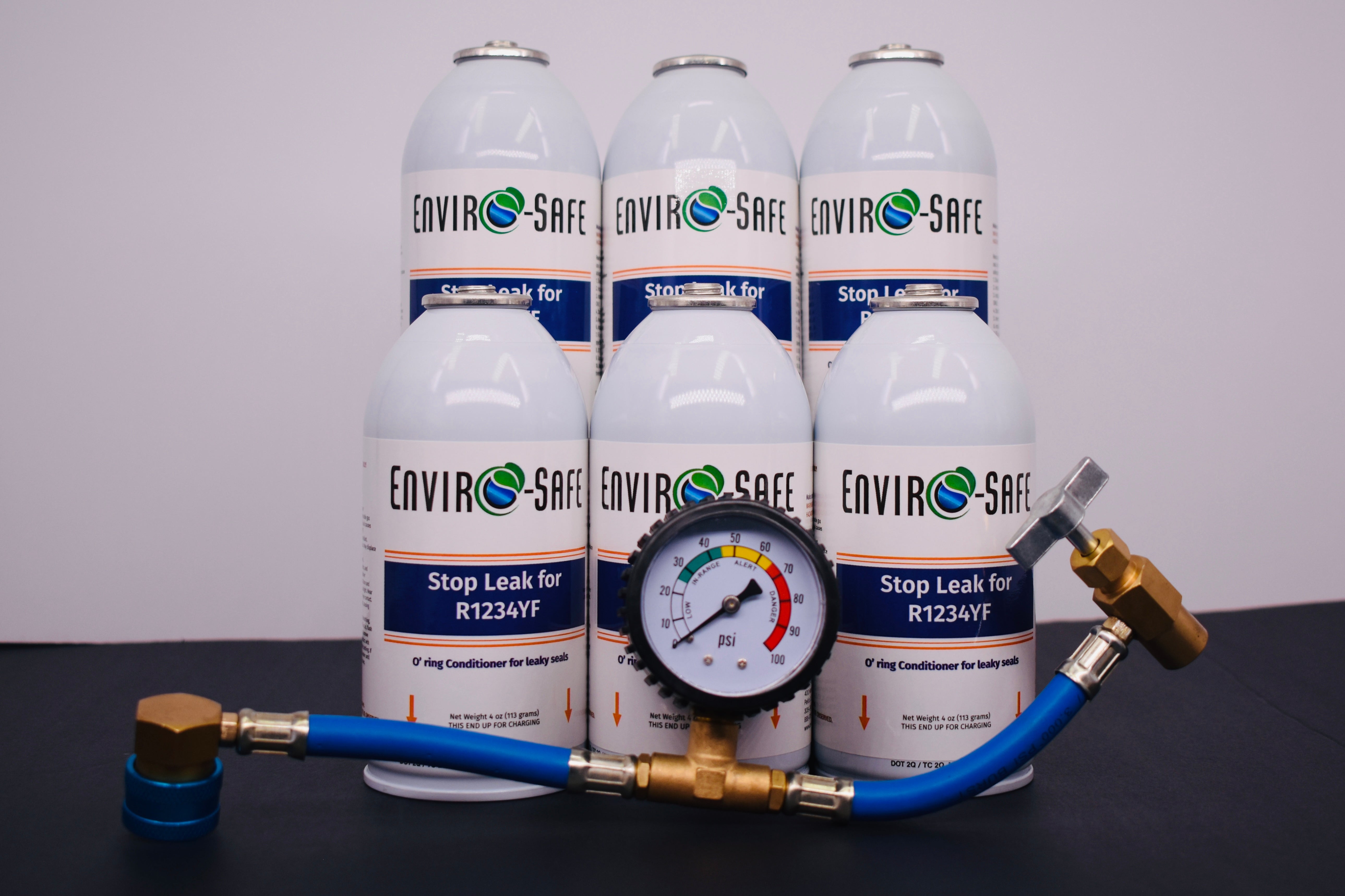 Enviro-Safe StopLeak for R1234YF Systems โ 6 Cans ร 4 oz โ A/C Seal Conditioner & Leak Preventer