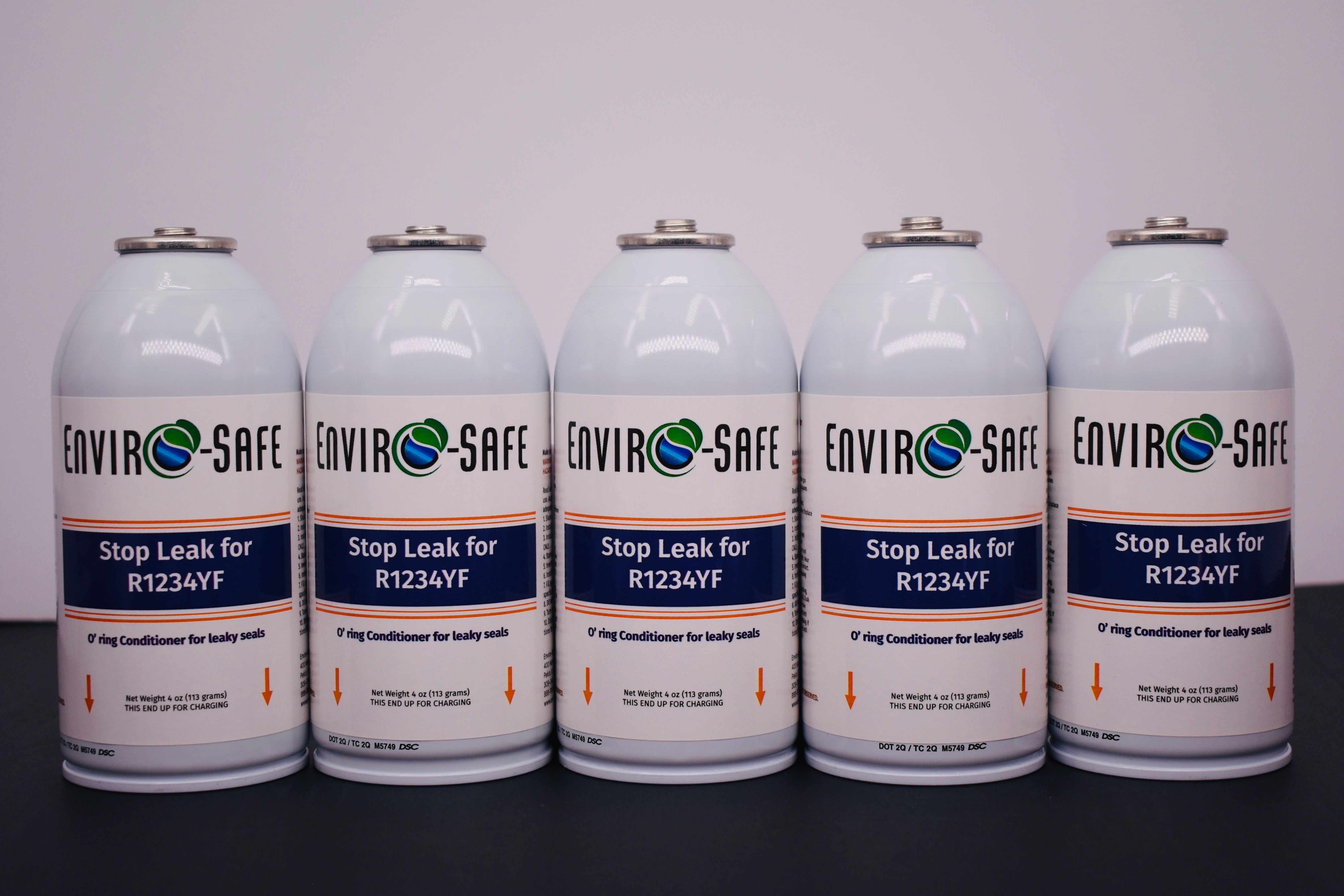 Enviro-Safe StopLeak for R1234YF Systems – 5 Cans × 4 oz – A/C Seal Conditioner & Leak Preventer