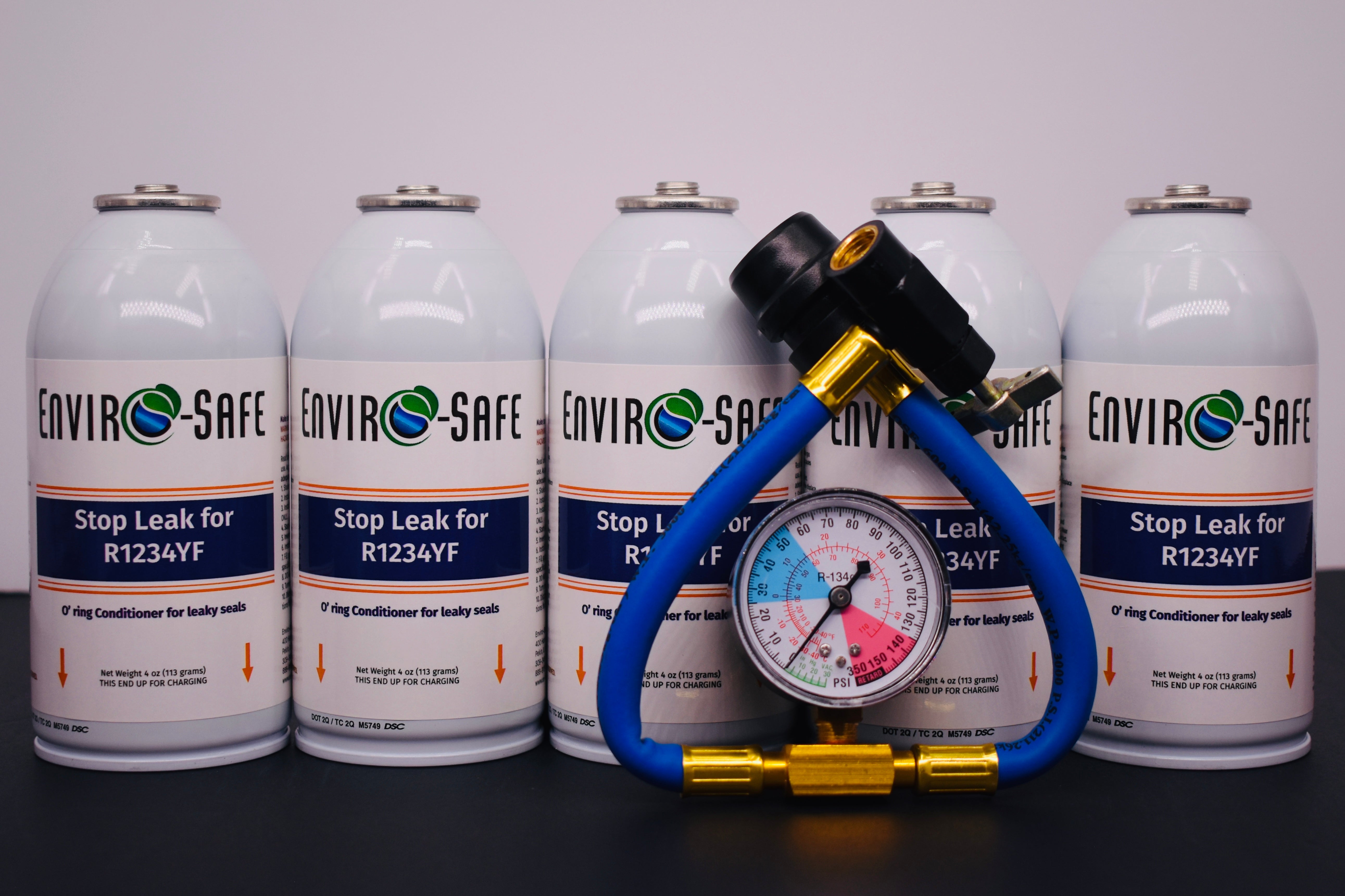Enviro-Safe StopLeak for R1234YF Systems โ 5 Cans ร 4 oz โ A/C Seal Conditioner & Leak Preventer