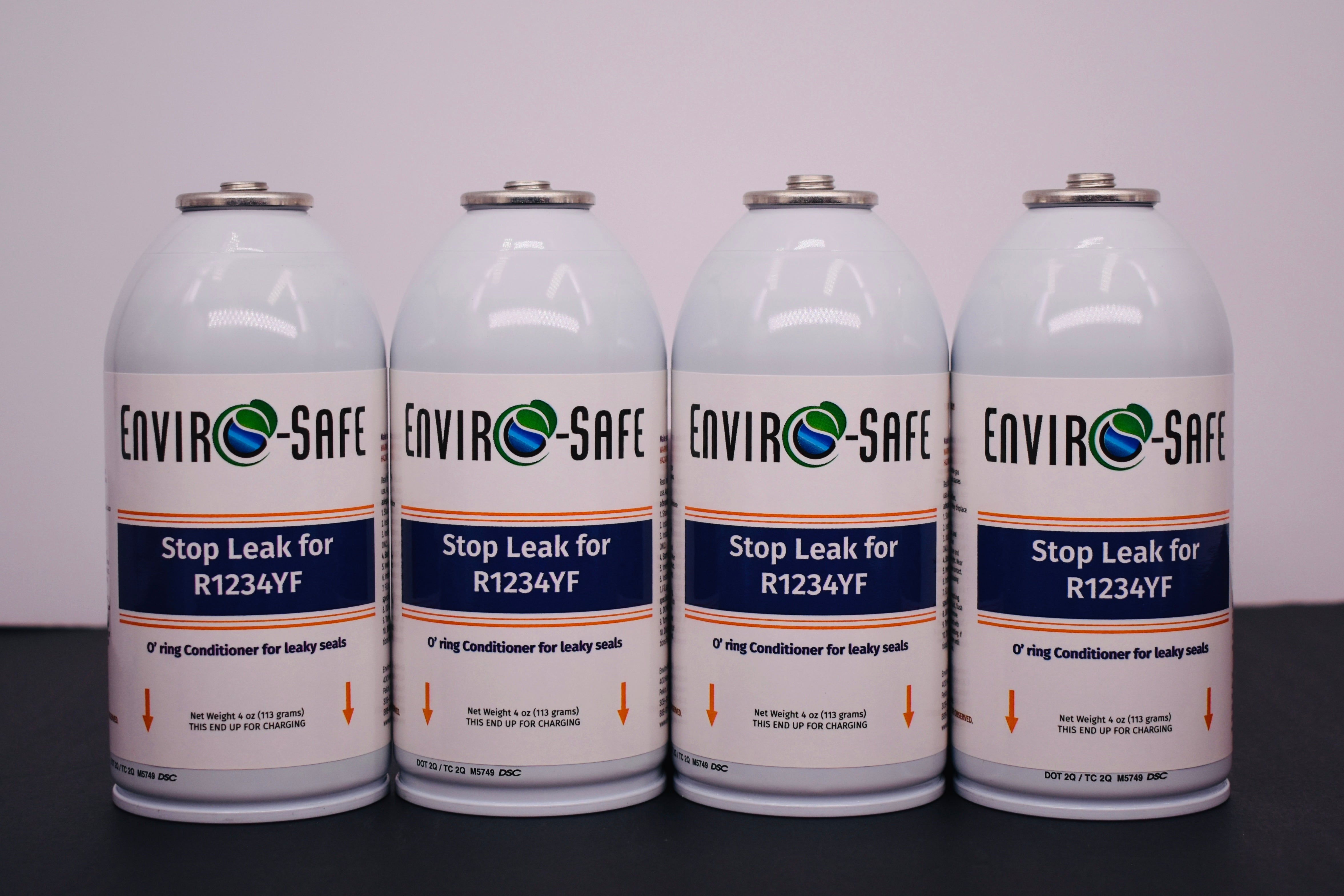 Enviro-Safe StopLeak for R1234YF Systems – 4 Cans × 4 oz – A/C Seal Conditioner & Leak Preventer