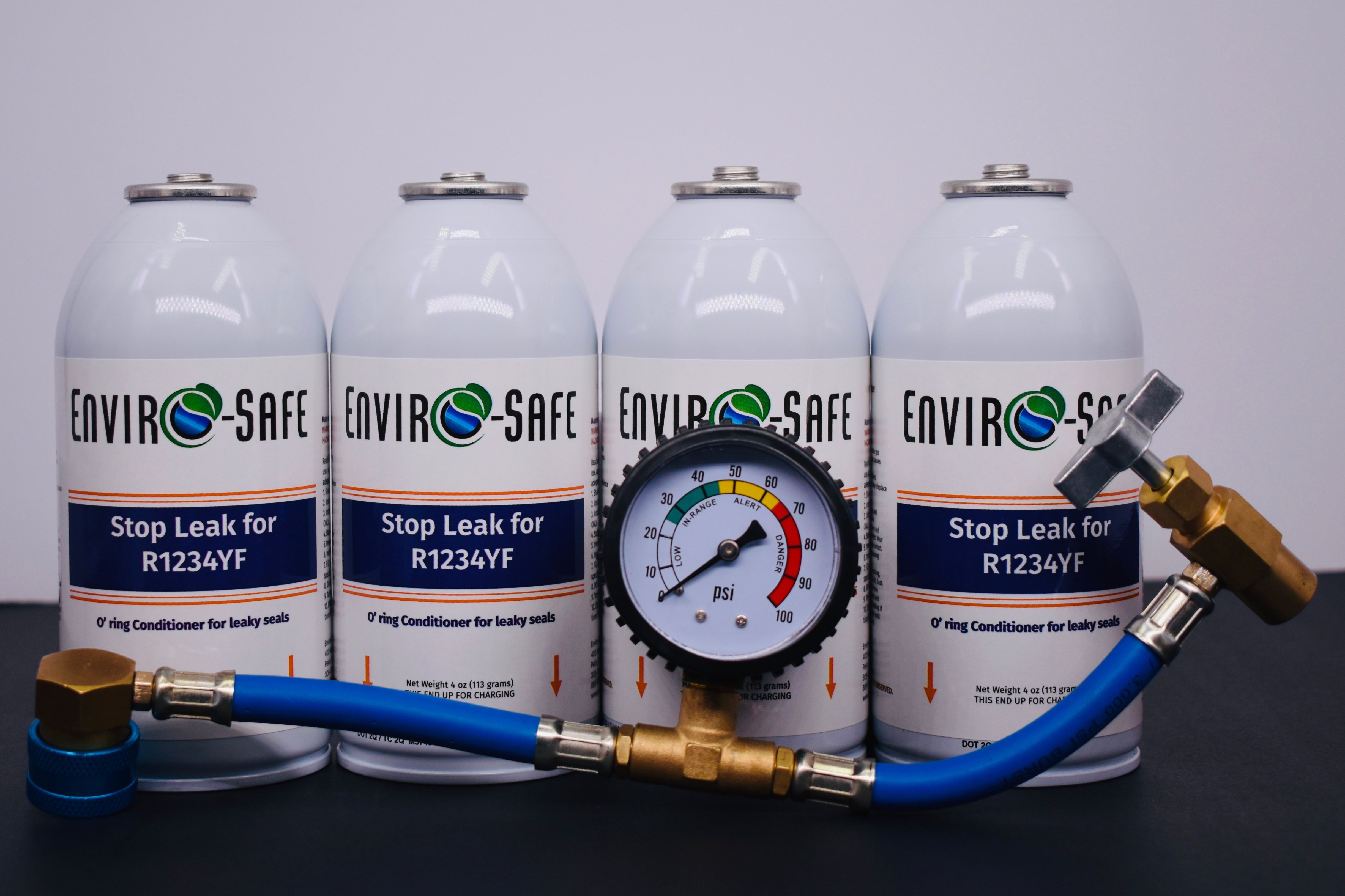 Enviro-Safe StopLeak for R1234YF Systems โ 4 Cans ร 4 oz โ A/C Seal Conditioner & Leak Preventer