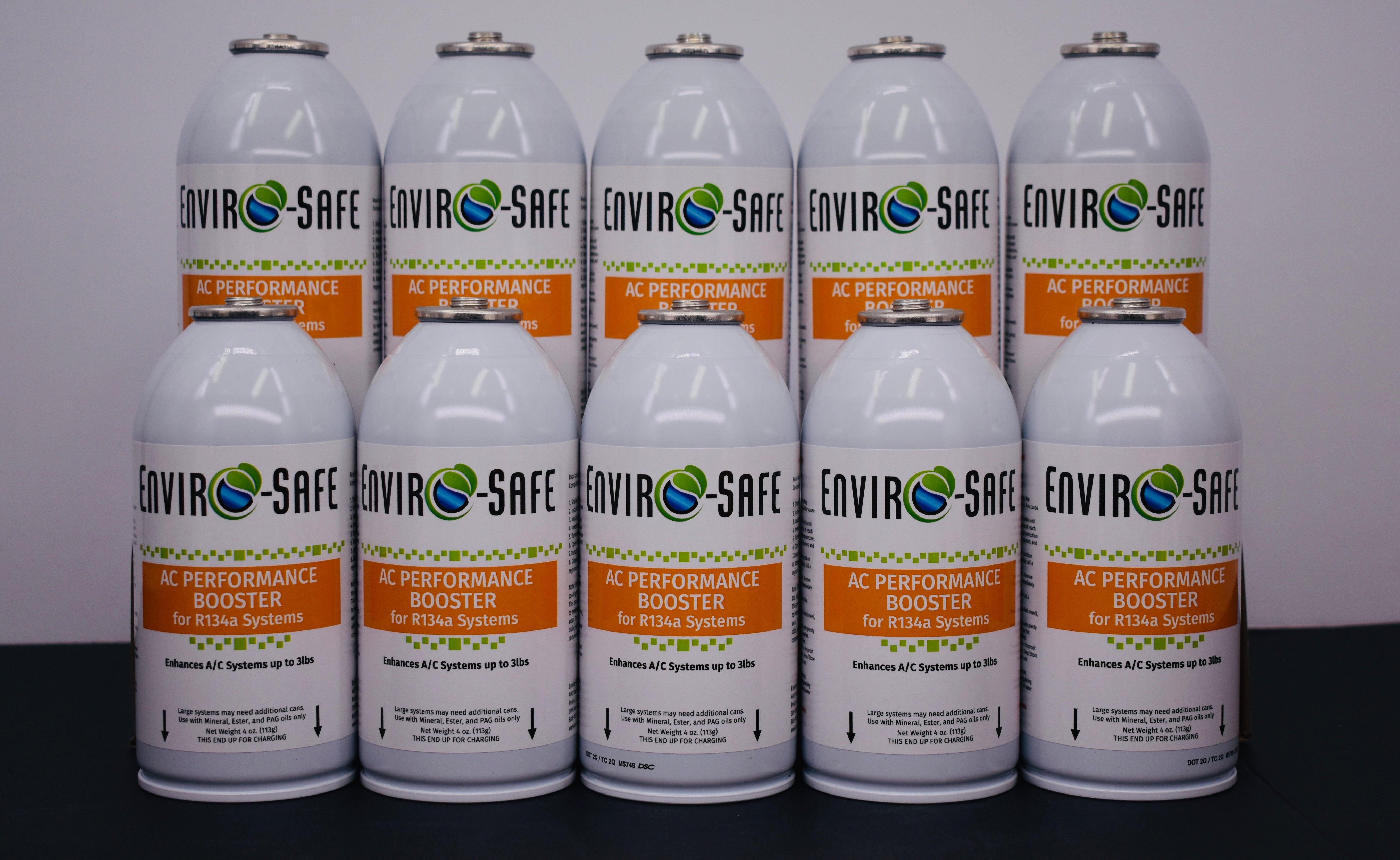AC Performance Booster – 10 Can Pack – 4oz Can | R134a Style Top
