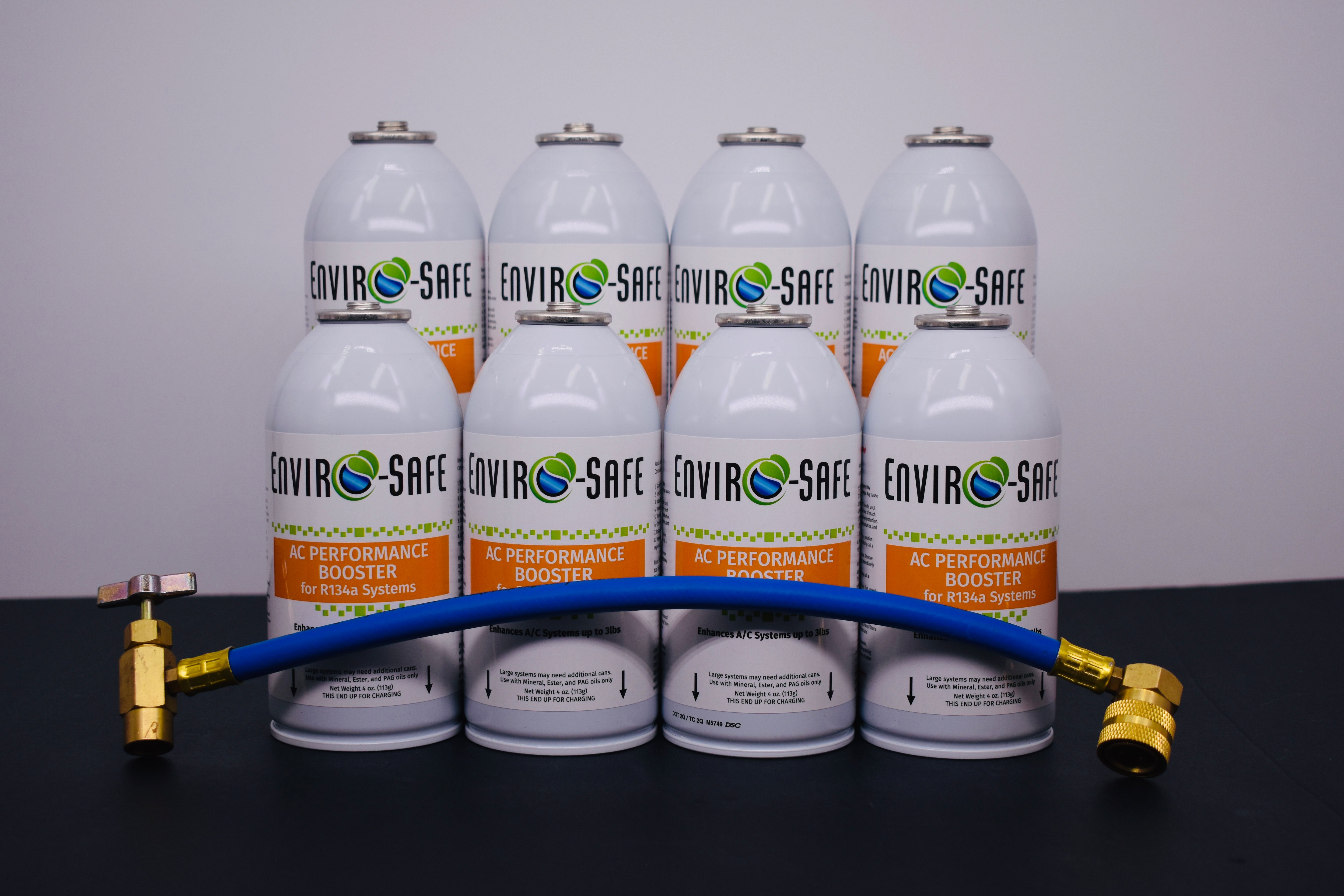 AC Performance Booster β 8 Can Pack β 4oz Can | R134a Style Top