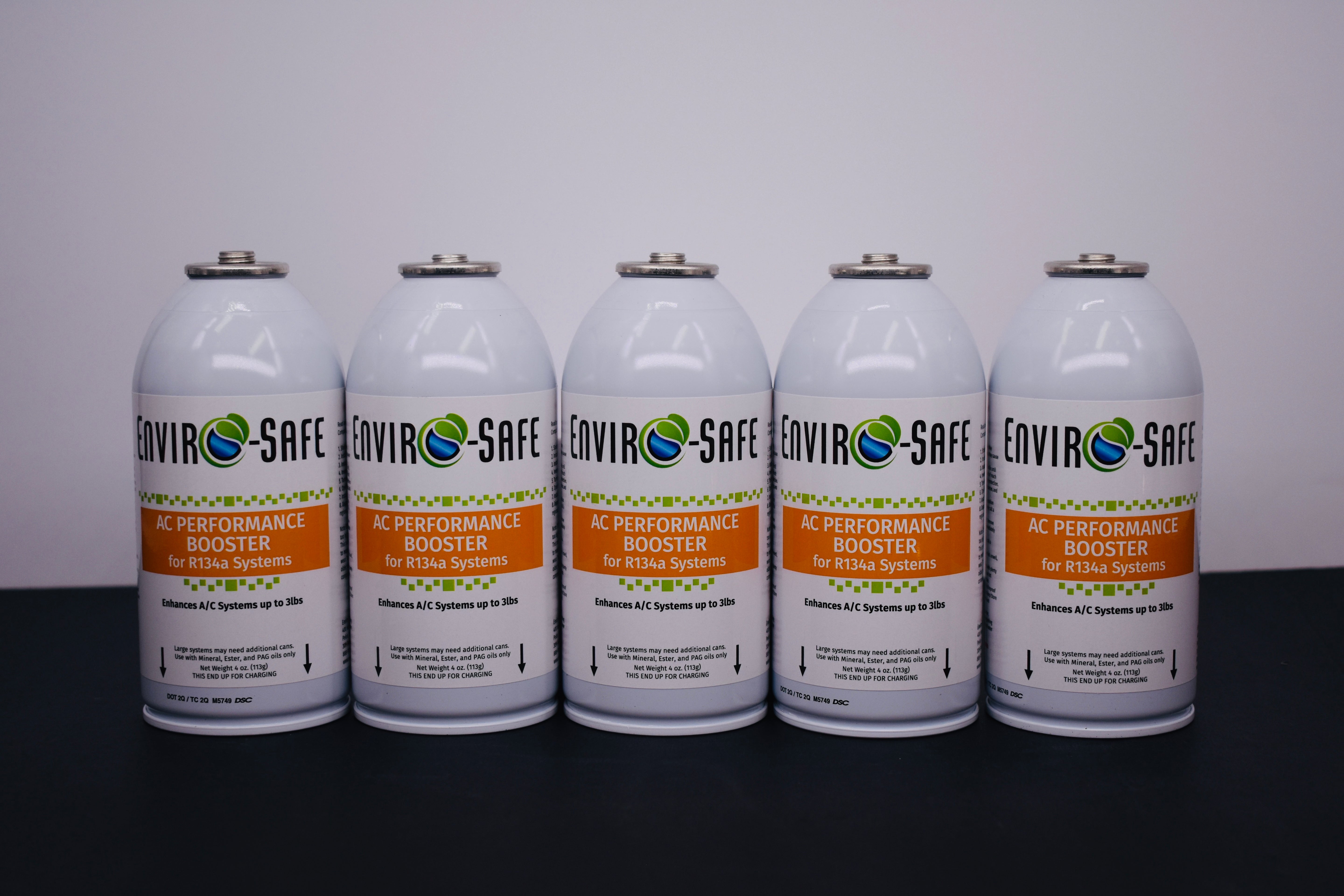 AC Performance Booster – 5 Can Pack – 4oz Can | R134a Style Top