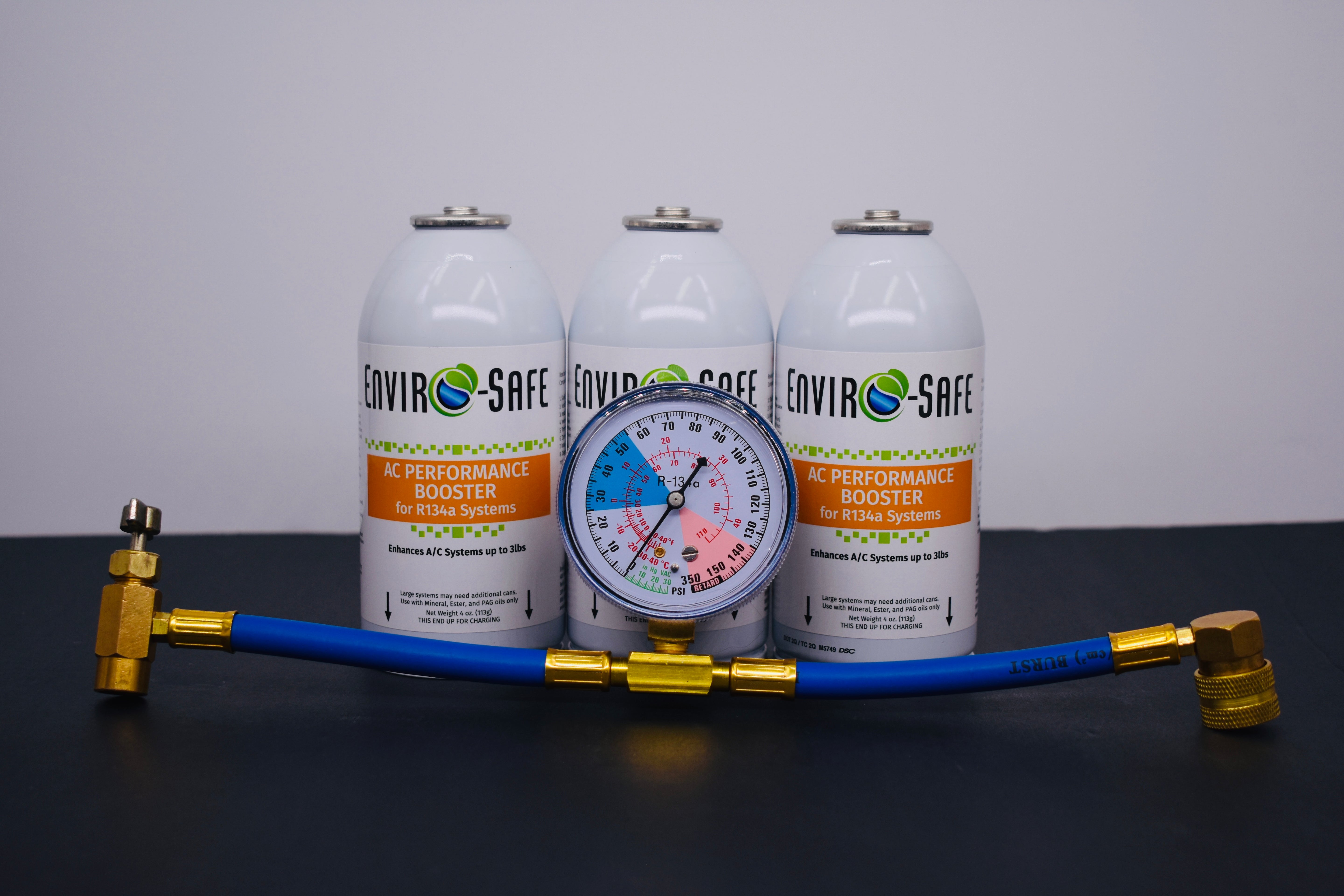 AC Performance Booster β 3 Can Pack β 4oz Can | R134a Style Top