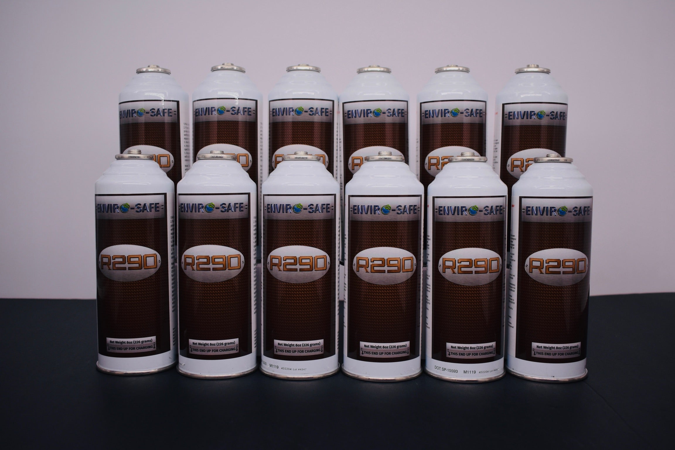 R290 Refrigerant – 8oz Can with Piercing Valve | 12-Can Pack | EPA Approved Hydrocarbon