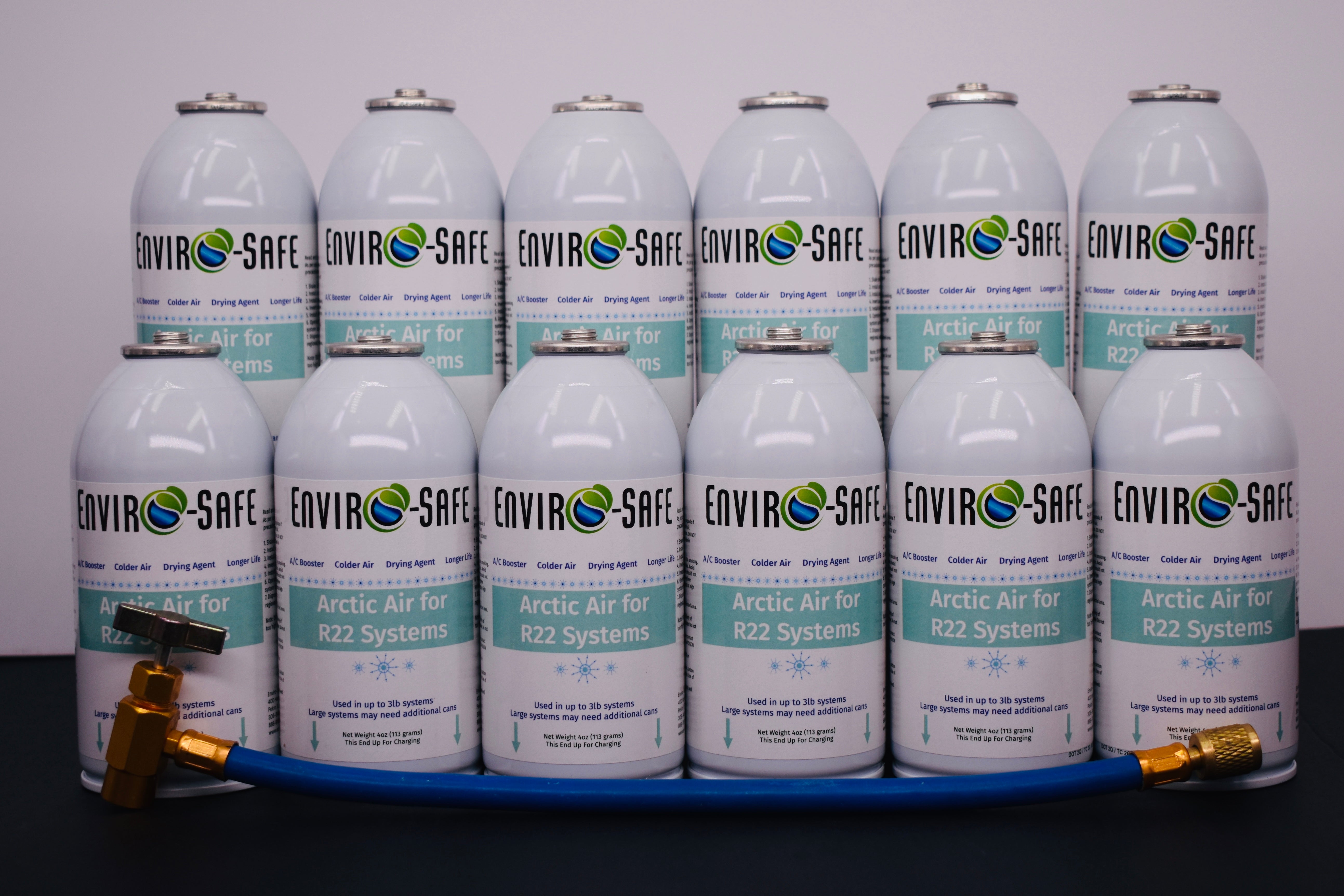 Arctic Air for R-22 Systems – 12 × 4 oz Cans – AC Booster & Drying Agent – Delivers Colder Air, Reduces Moisture, Extends System Life