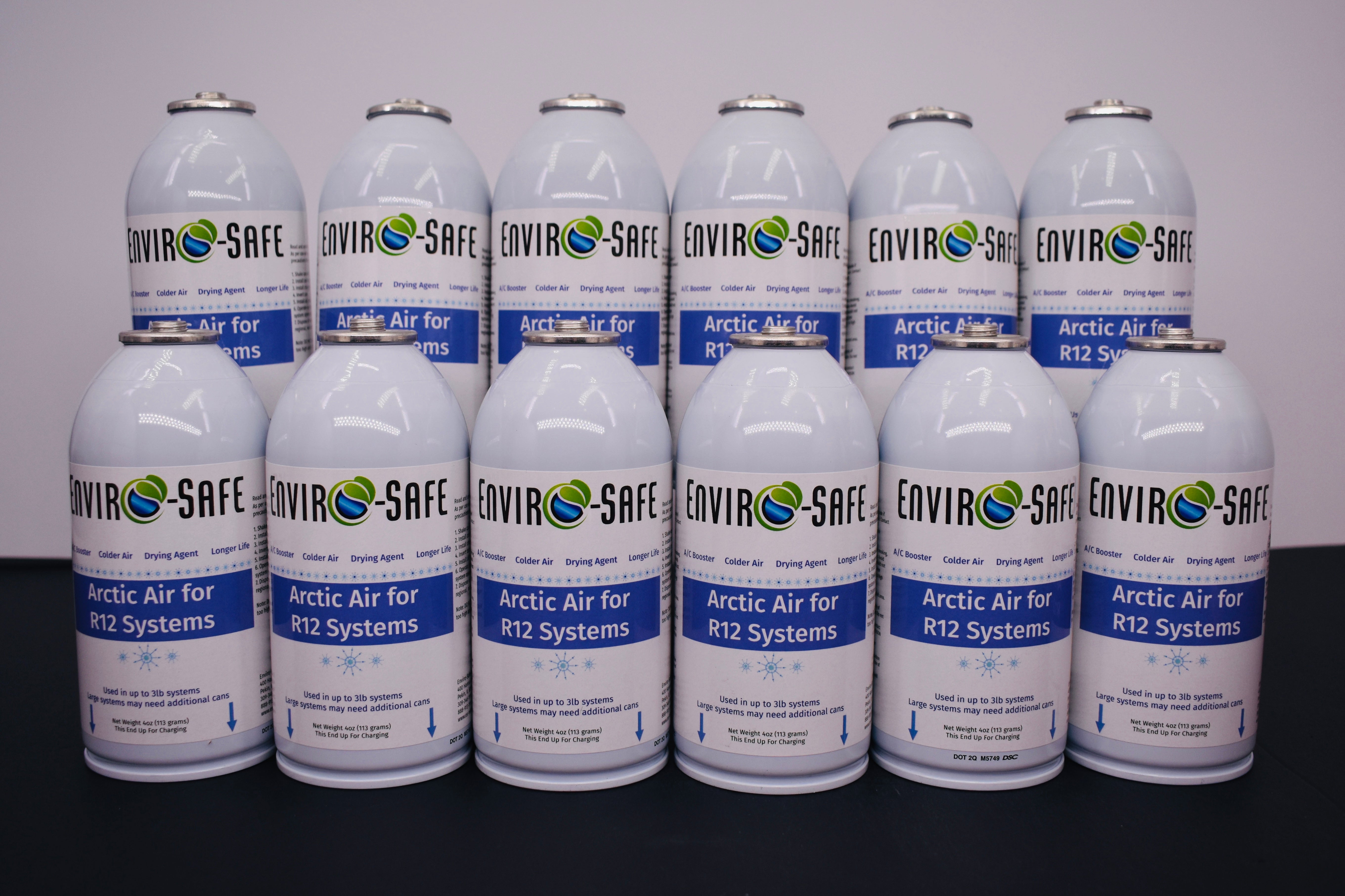 Arctic Air for R12 Systems – 12 × 4 oz Cans – A/C Booster & Moisture Remover