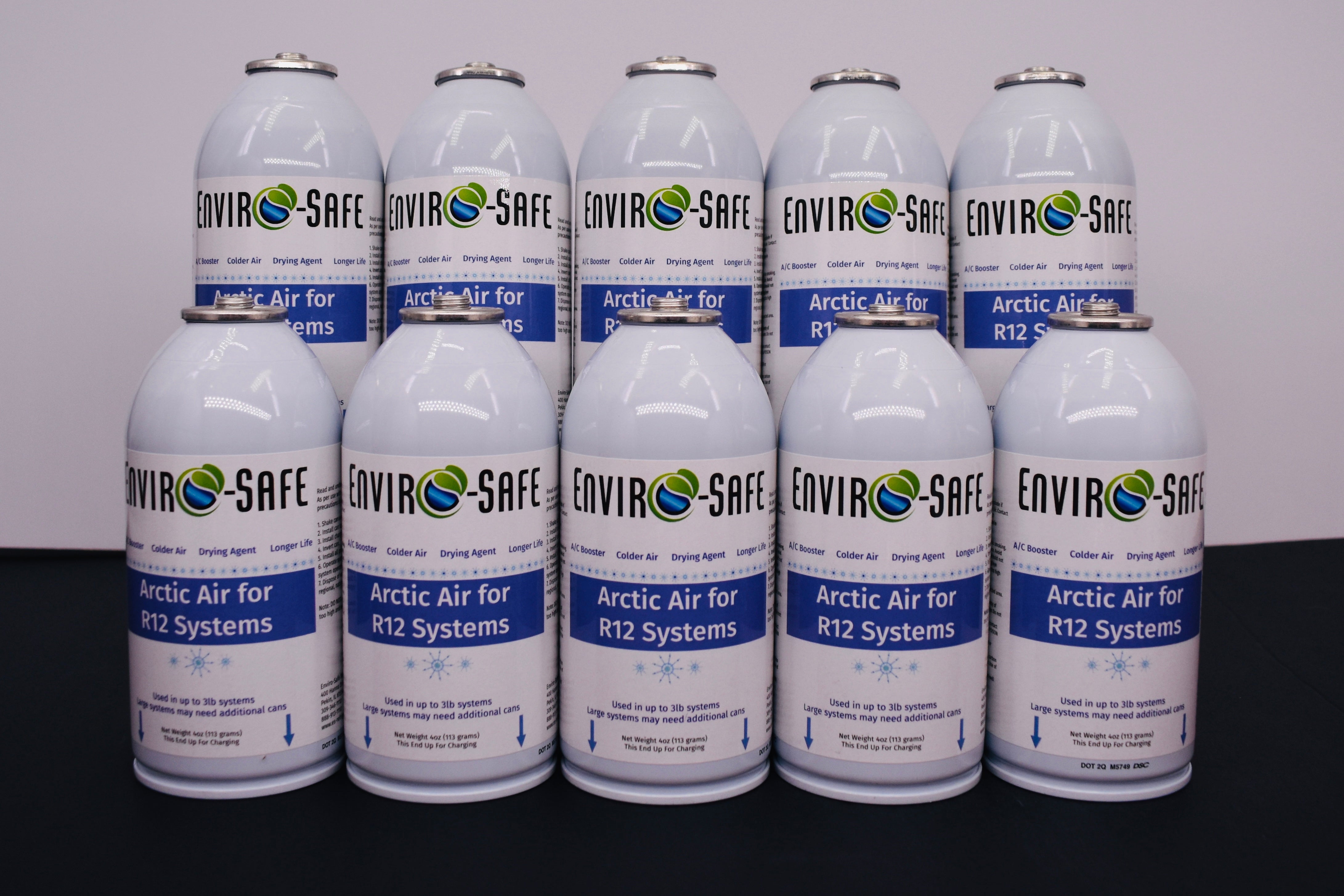 Arctic Air for R12 Systems – 10 × 4 oz Cans – A/C Booster & Moisture Remover