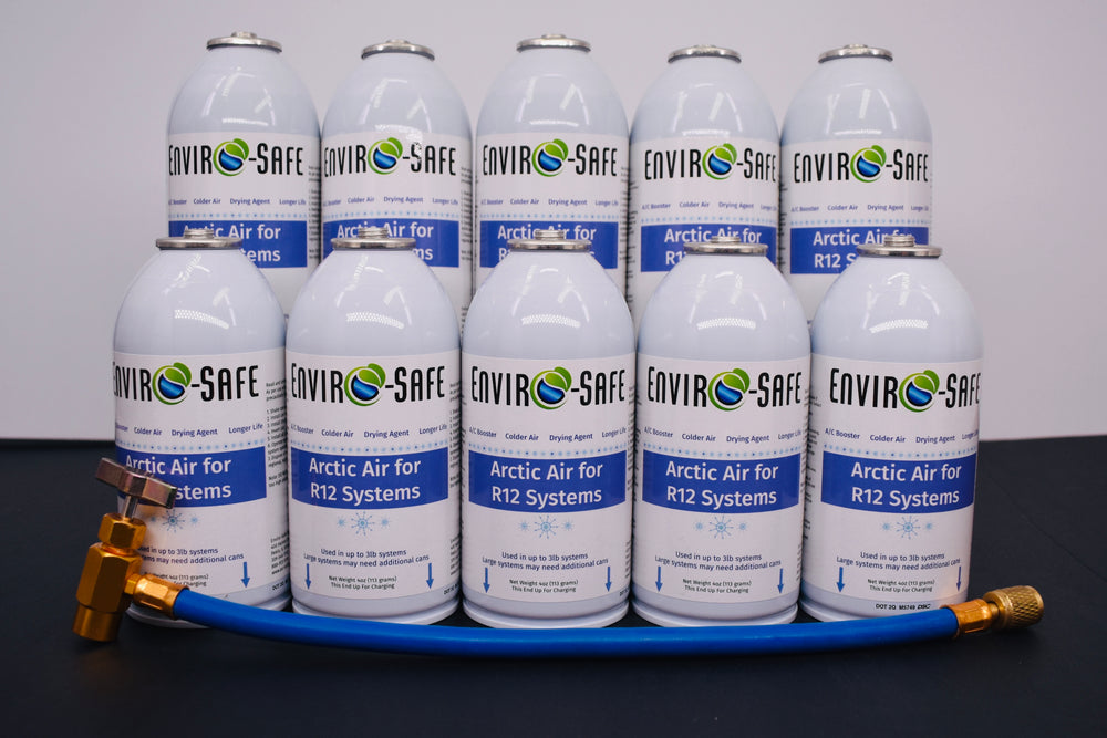 Arctic Air for R12 Systems – 10 × 4 oz Cans – A/C Booster & Moisture Remover