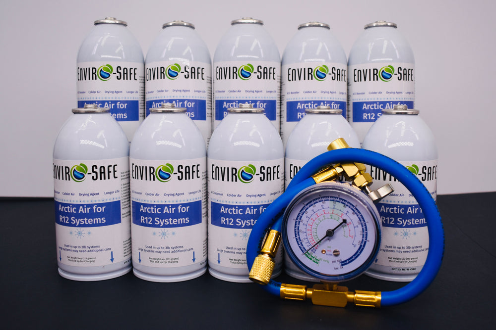Arctic Air for R12 Systems – 10 × 4 oz Cans – A/C Booster & Moisture Remover
