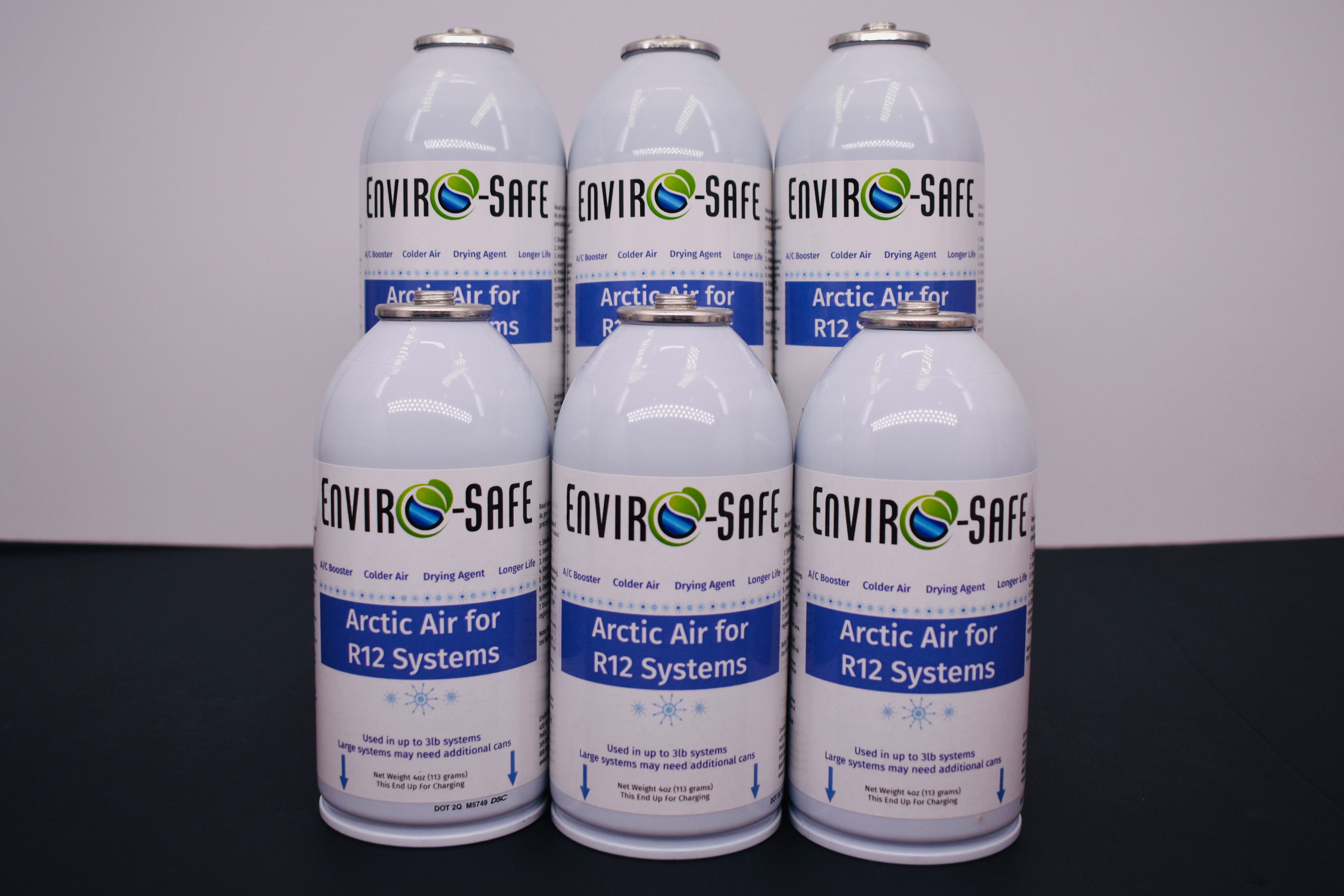 Arctic Air for R12 Systems – 6 × 4 oz Cans – A/C Booster & Moisture Remover
