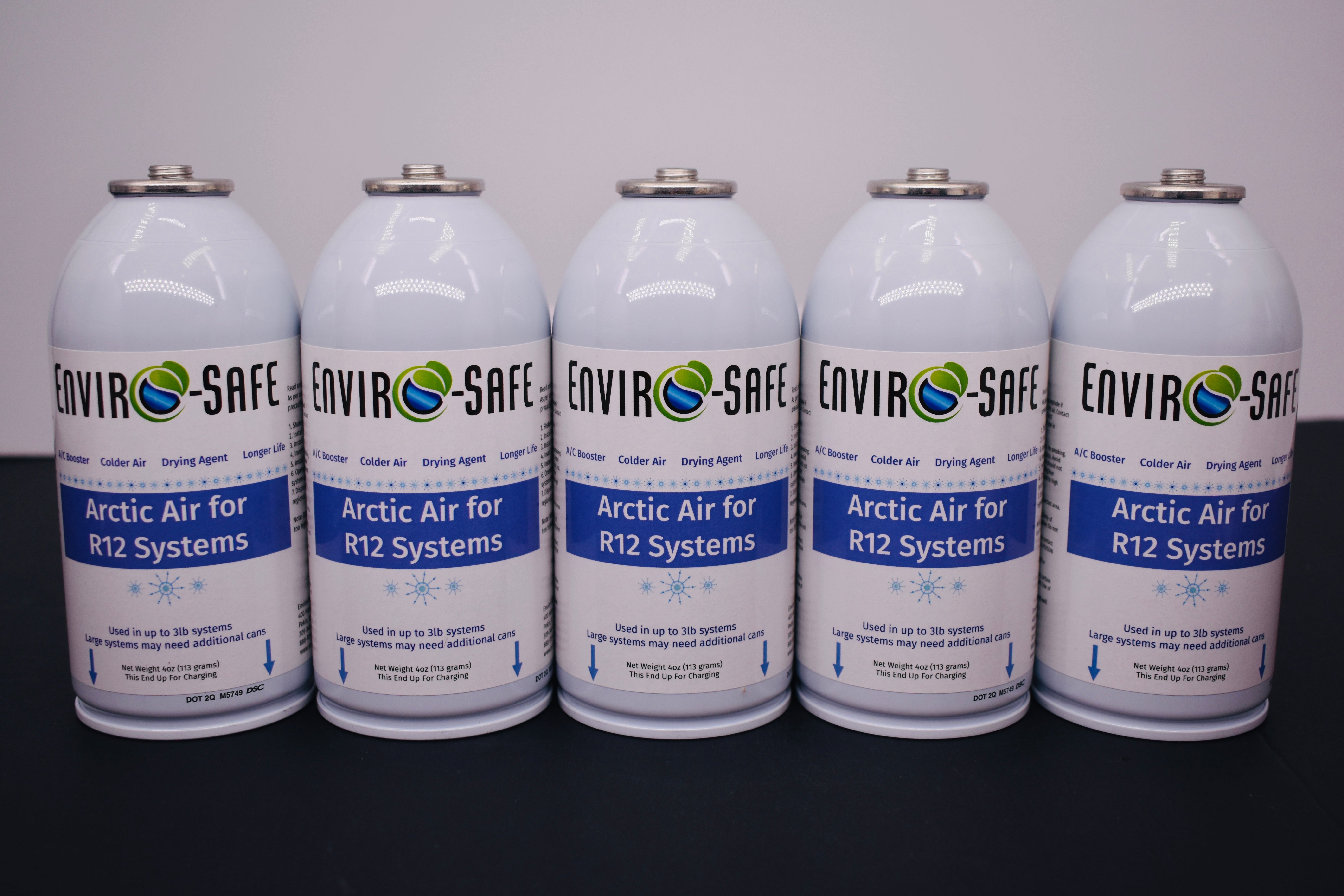 Arctic Air for R12 Systems – 5 × 4 oz Cans – A/C Booster & Moisture Remover