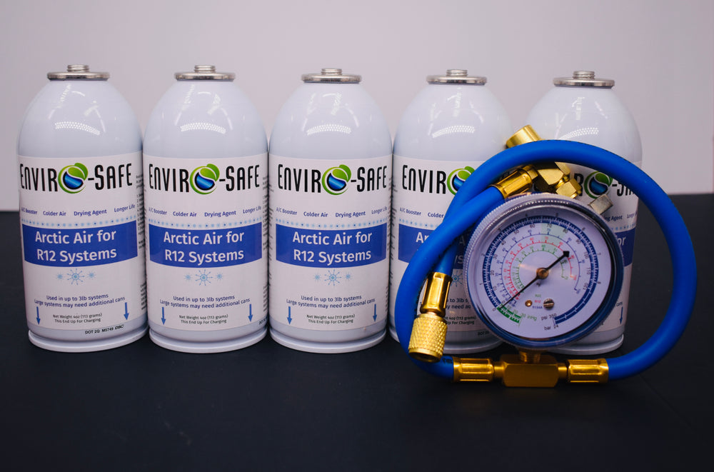 Arctic Air for R12 Systems – 5 × 4 oz Cans – A/C Booster & Moisture Remover