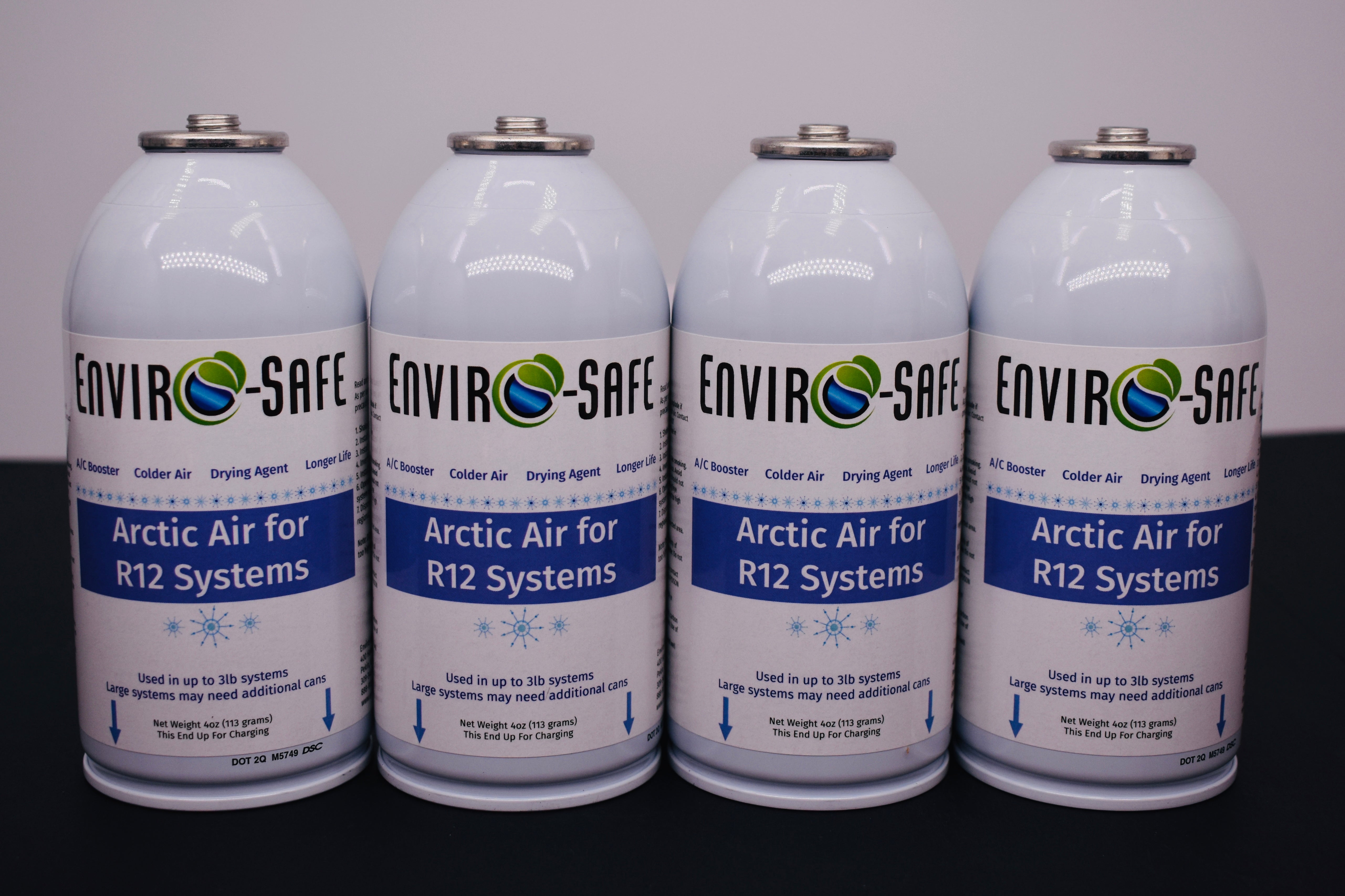 Arctic Air for R12 Systems – 4 × 4 oz Cans – A/C Booster & Moisture Remover