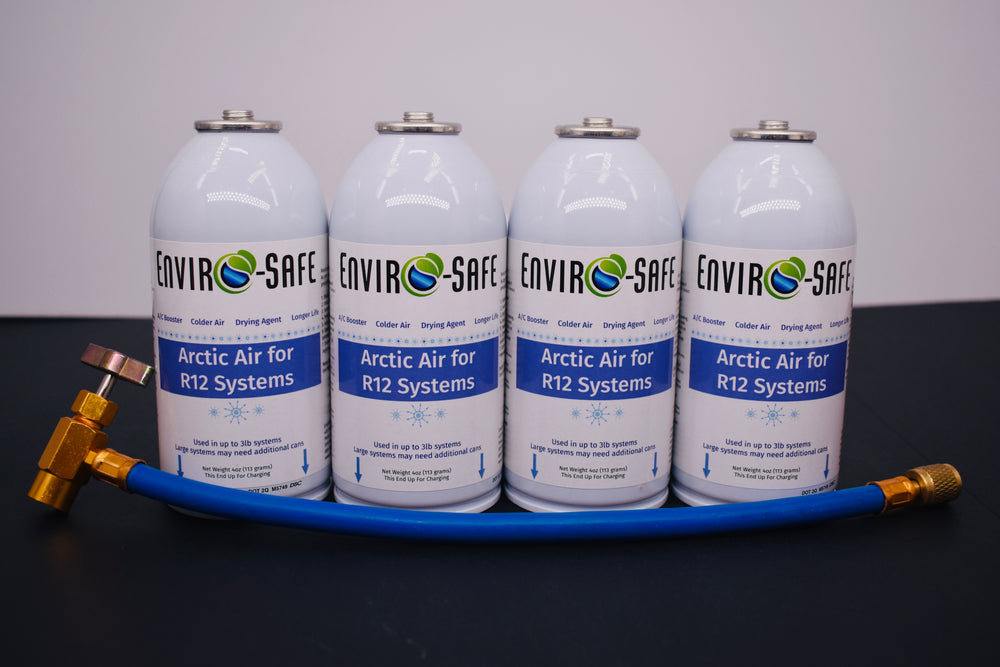 Arctic Air for R12 Systems – 4 × 4 oz Cans – A/C Booster & Moisture Remover