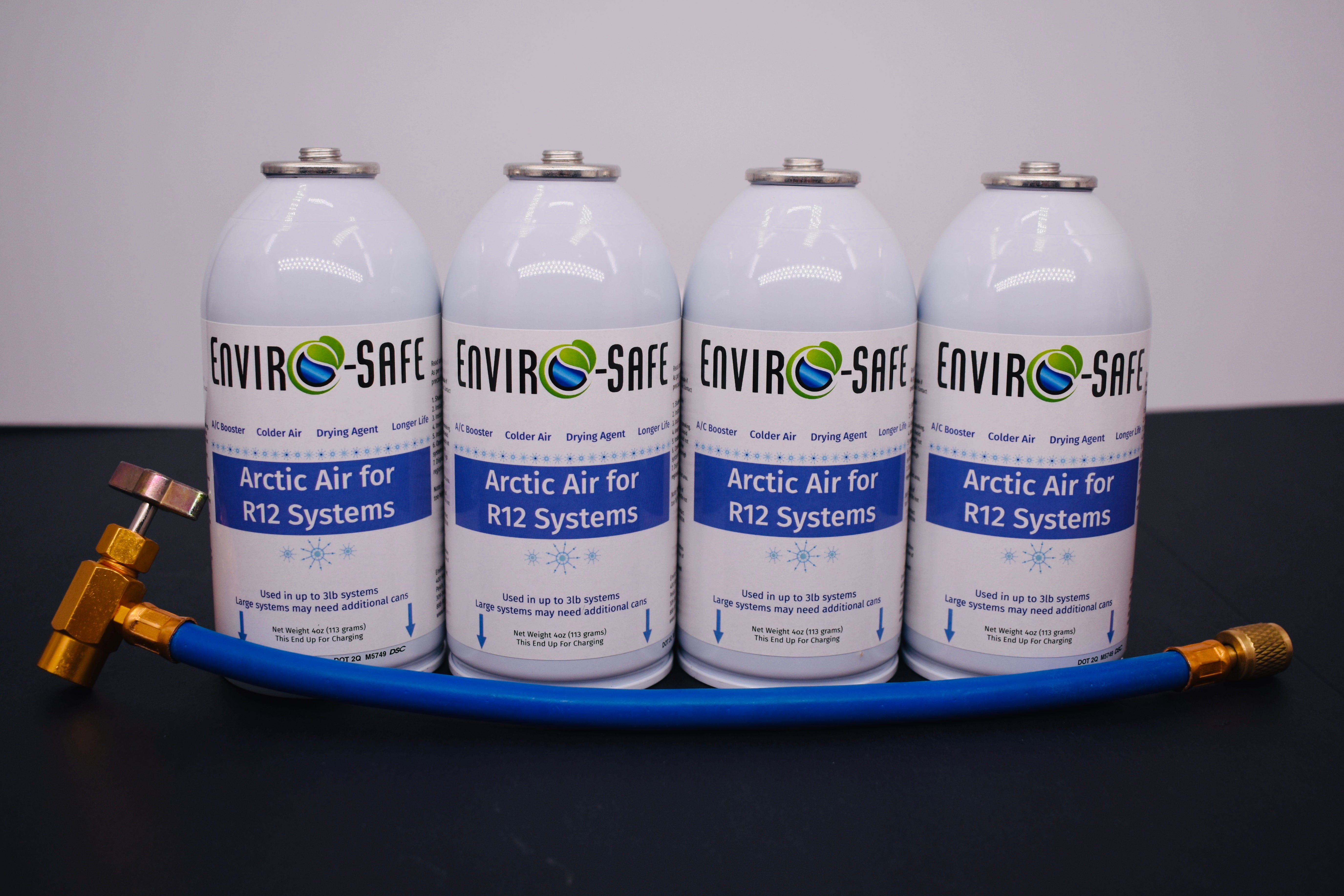 Arctic Air for R12 Systems – 4 × 4 oz Cans – A/C Booster & Moisture Remover