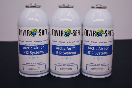 Arctic Air for R12 Systems – 3 × 4 oz Cans – A/C Booster & Moisture Remover