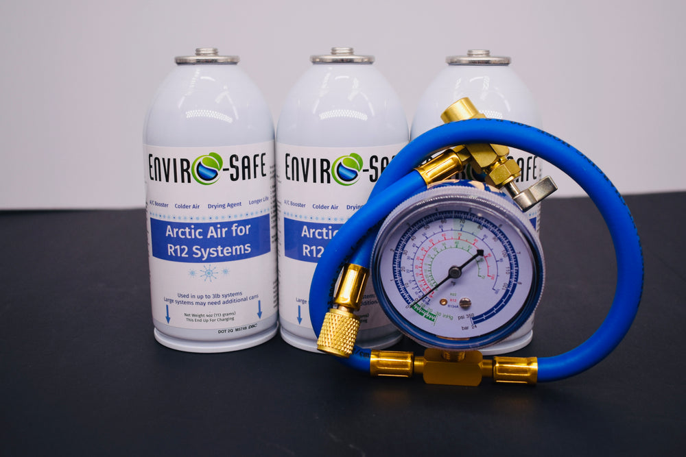 Arctic Air for R12 Systems – 3 × 4 oz Cans – A/C Booster & Moisture Remover