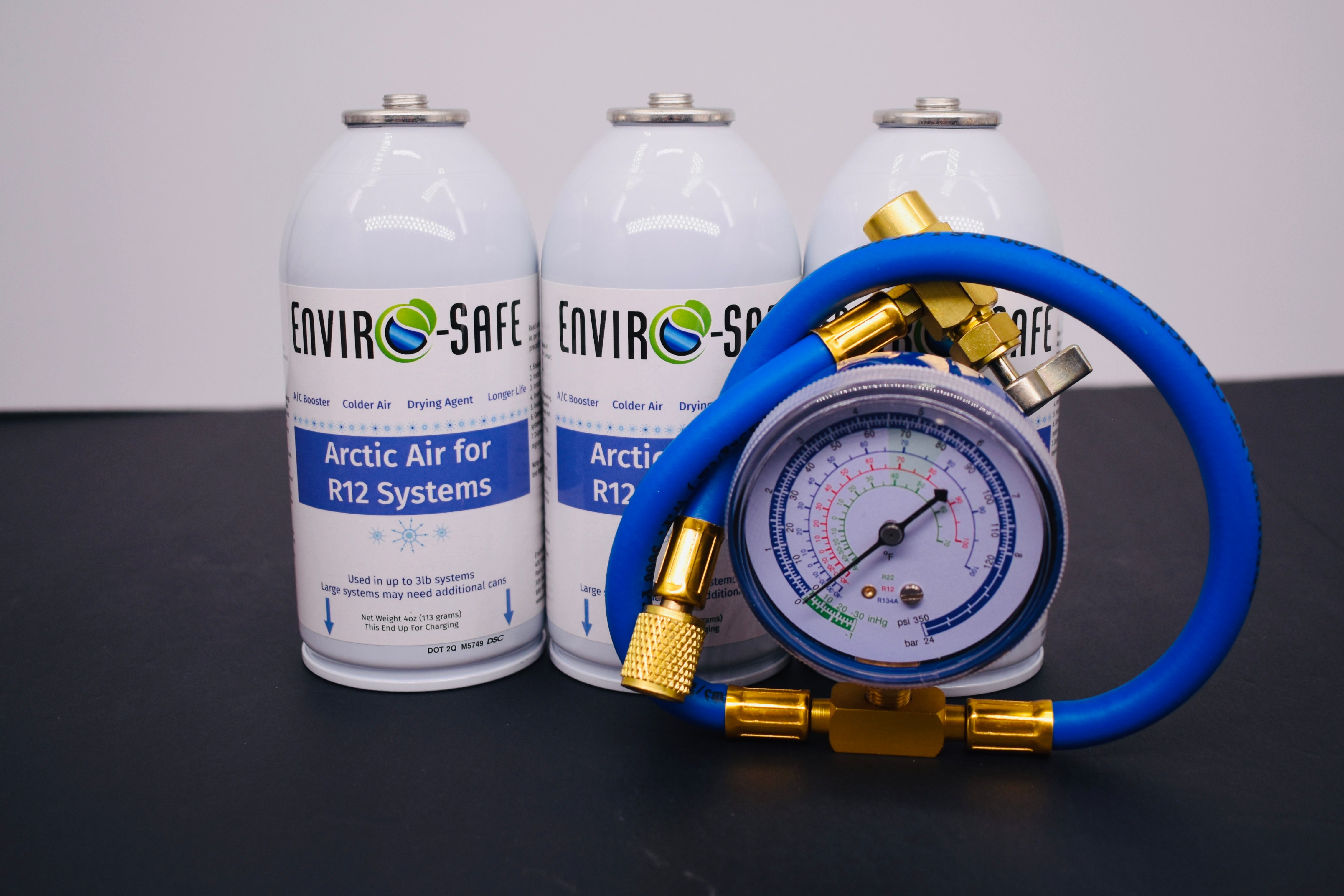 Arctic Air for R12 Systems – 3 × 4 oz Cans – A/C Booster & Moisture Remover