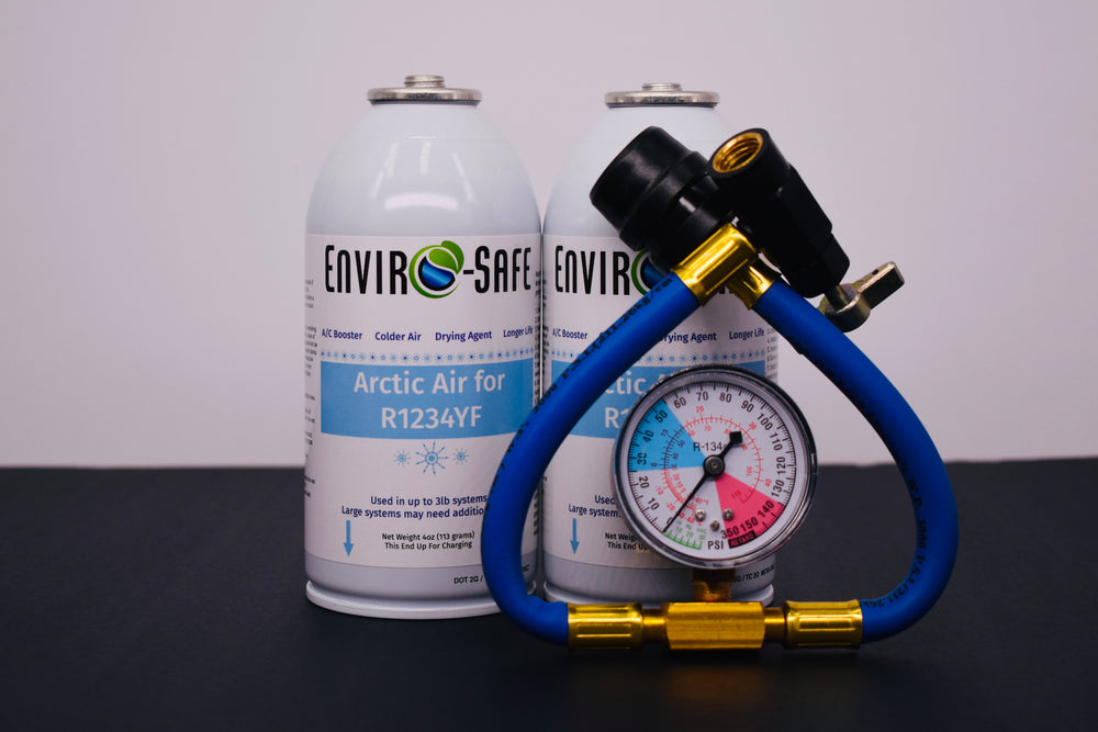 Arctic Air for R1234yf Systems – 2 × 4oz Cans – AC Booster + Drying Agent – Colder Air, Reduces Moisture, Extends A/C Life
