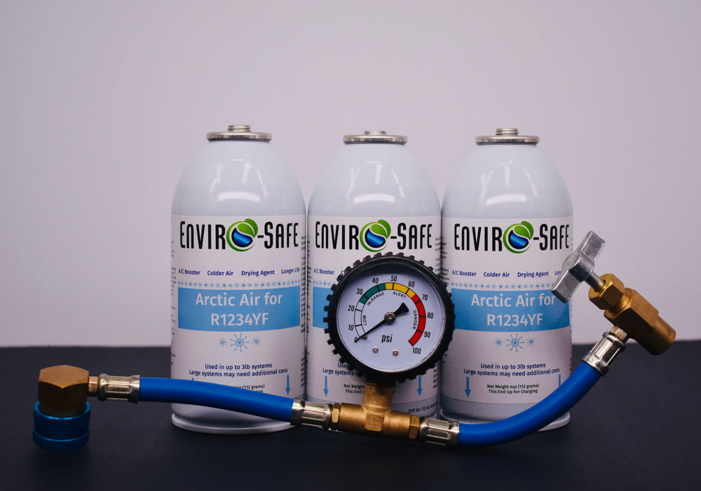 Arctic Air for R1234yf Systems – 3 × 4oz Cans – AC Booster + Drying Agent – Colder Air, Reduces Moisture, Extends A/C Life