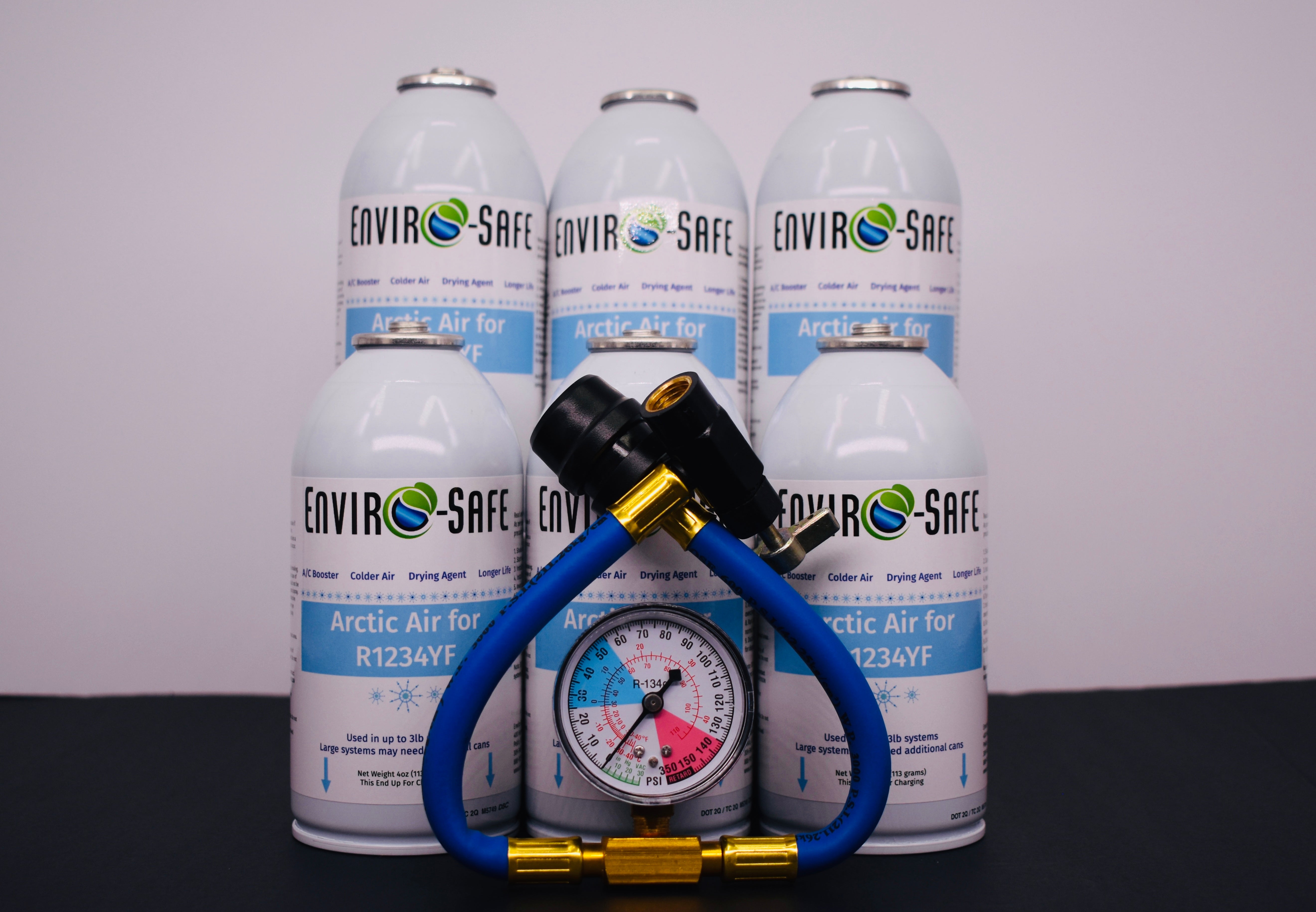 Arctic Air for R1234yf Systems – 6 × 4oz Cans – AC Booster + Drying Agent – Colder Air, Reduces Moisture, Extends A/C Life
