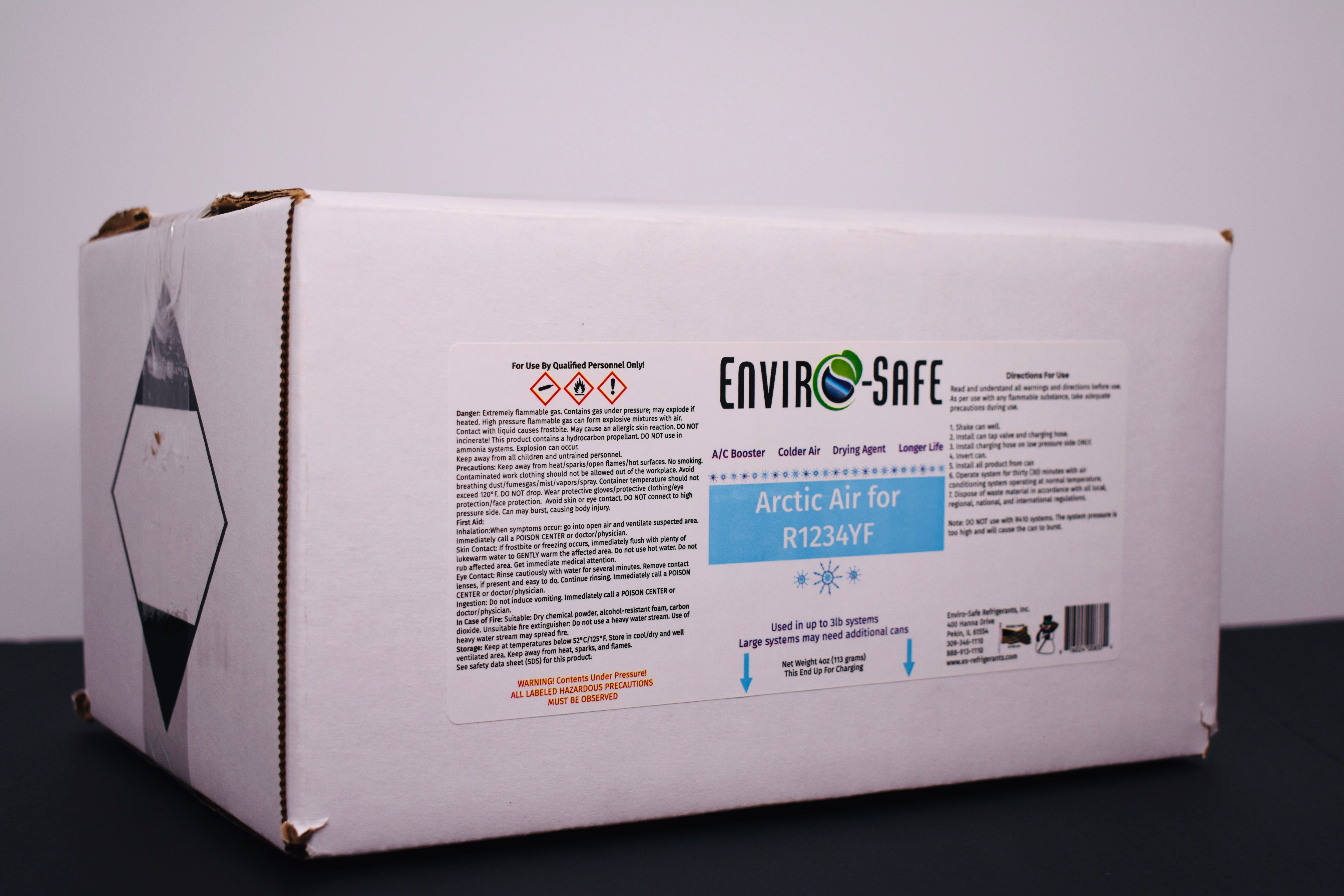 Arctic Air for R1234yf Systems – 10 × 4oz Cans – AC Booster + Drying Agent – Colder Air, Reduces Moisture, Extends A/C Life