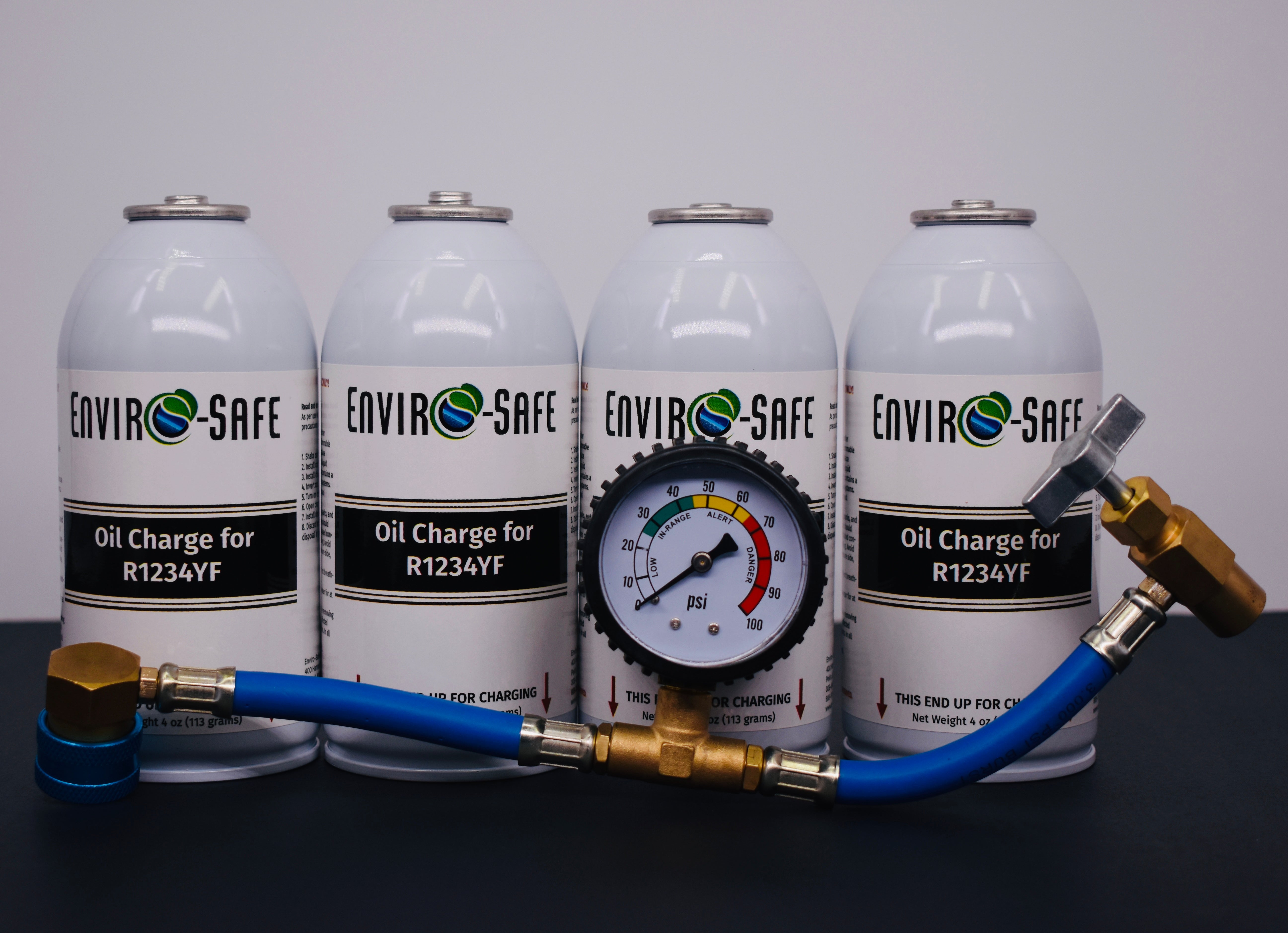 OilCharge for R1234yf Systems – 4 Can Pack – A/C Compressor Lubricant Additive