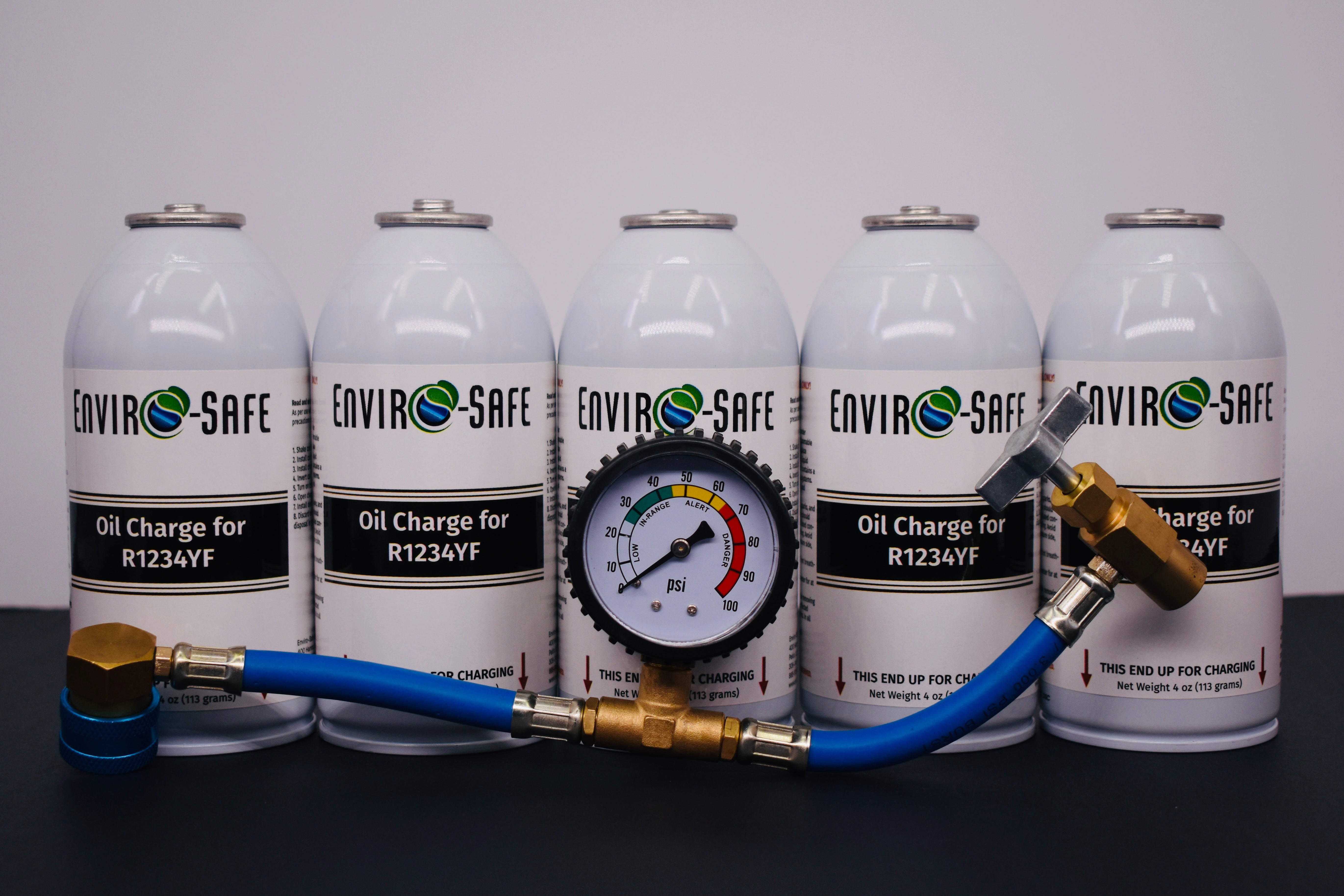 OilCharge for R1234yf Systems – 5 Can Pack – A/C Compressor Lubricant Additive