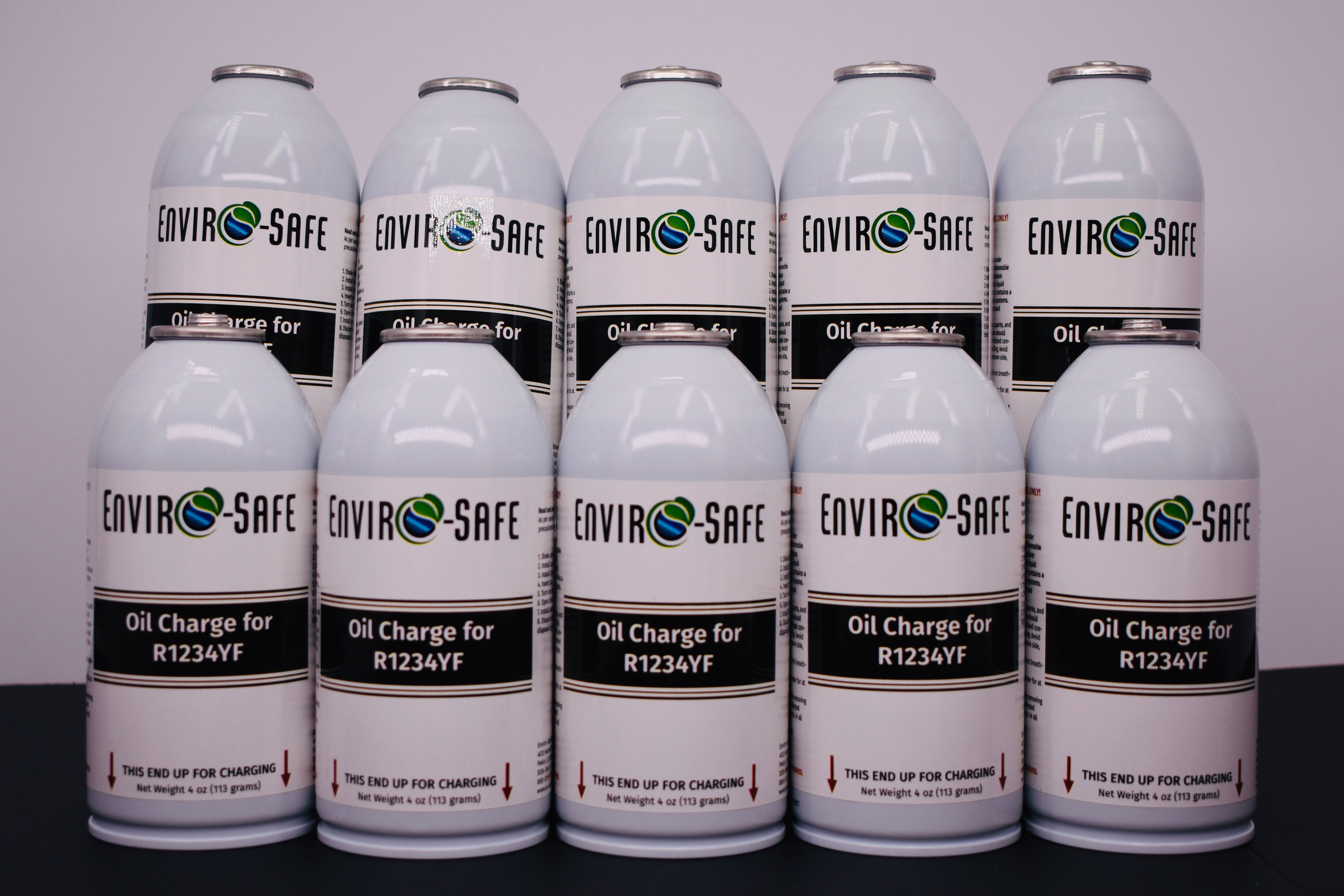 OilCharge for R1234yf Systems – 10 Can Pack – A/C Compressor Lubricant Additive