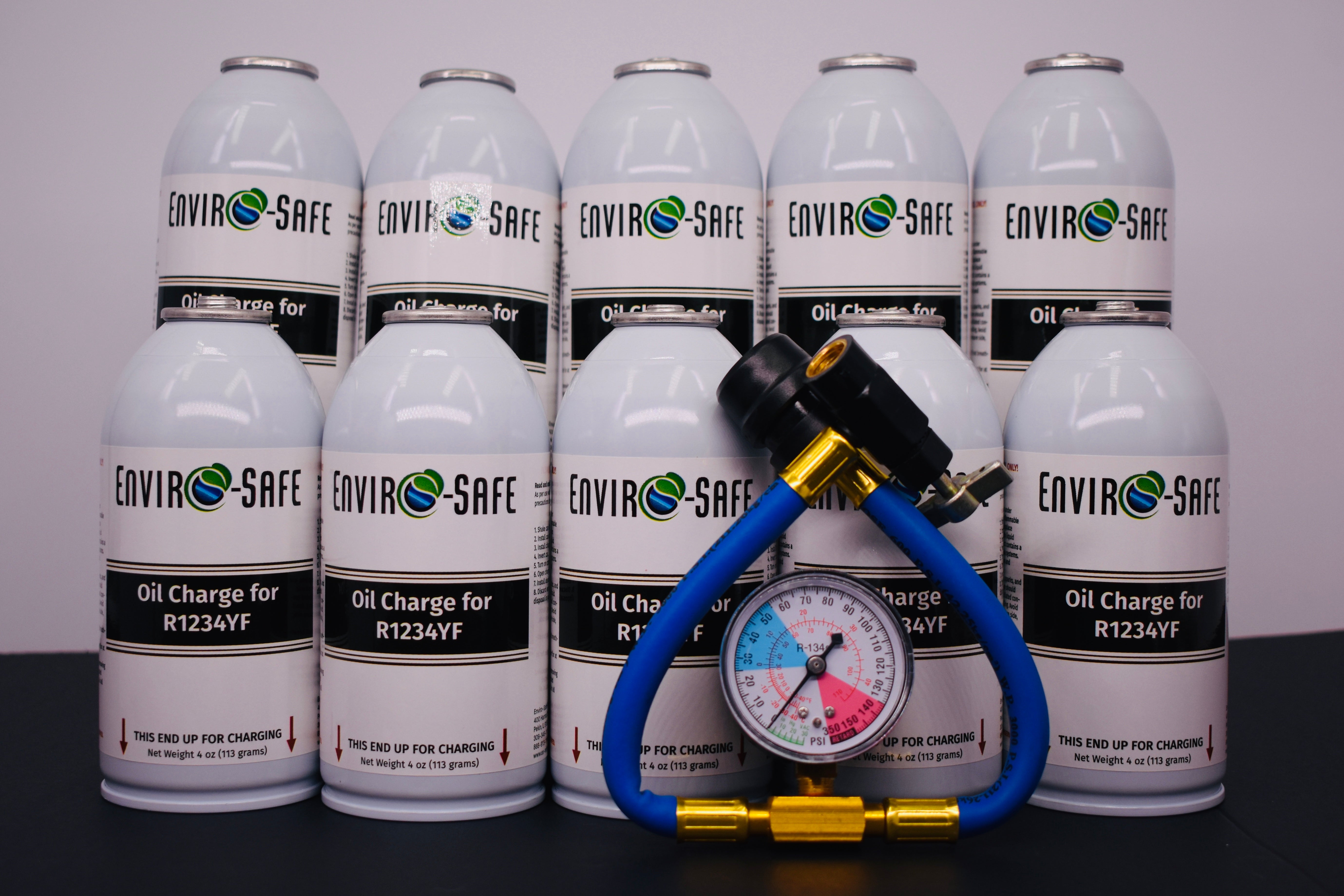 OilCharge for R1234yf Systems – 10 Can Pack – A/C Compressor Lubricant Additive