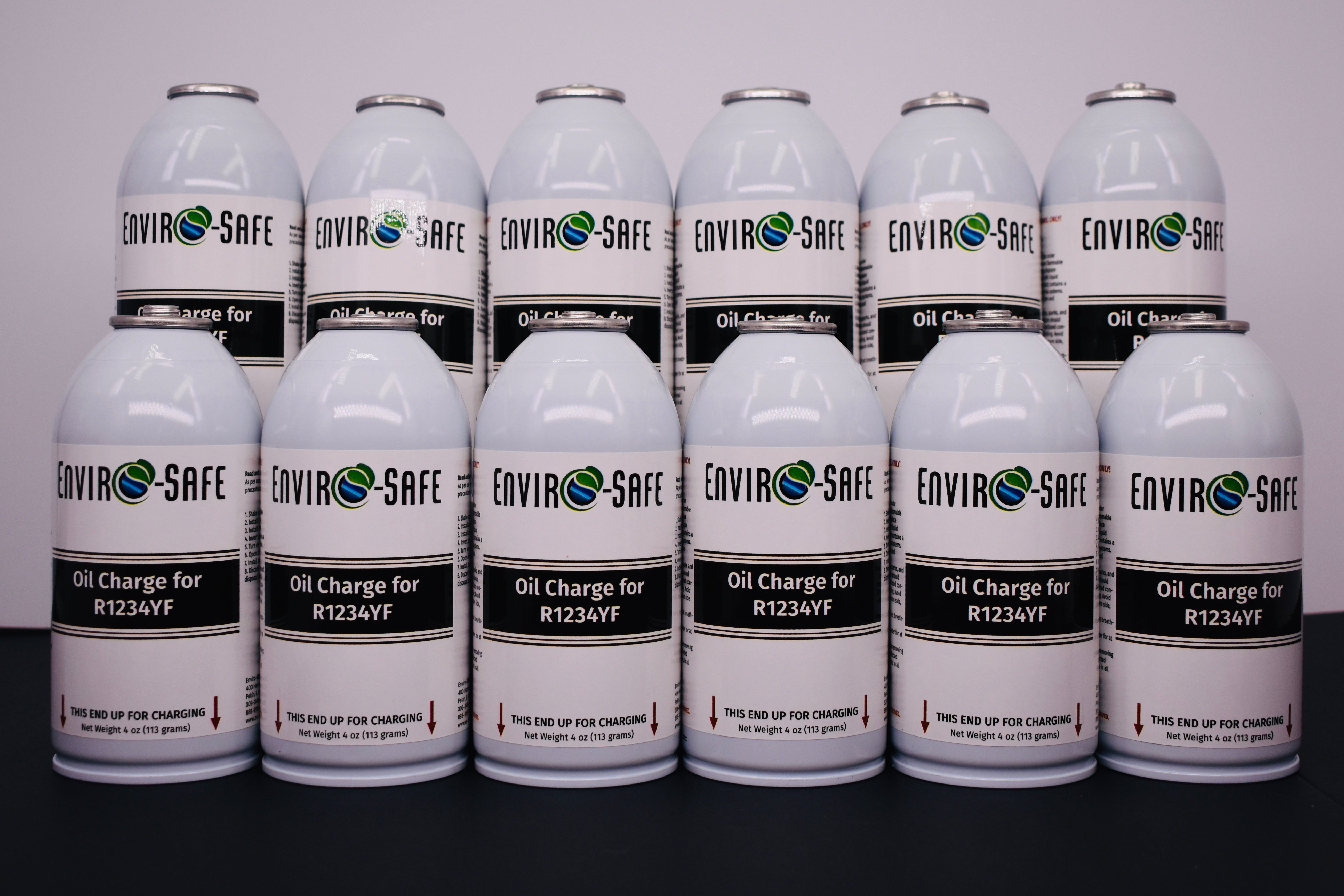 OilCharge for R1234yf Systems – 12 Can Pack – A/C Compressor Lubricant Additive