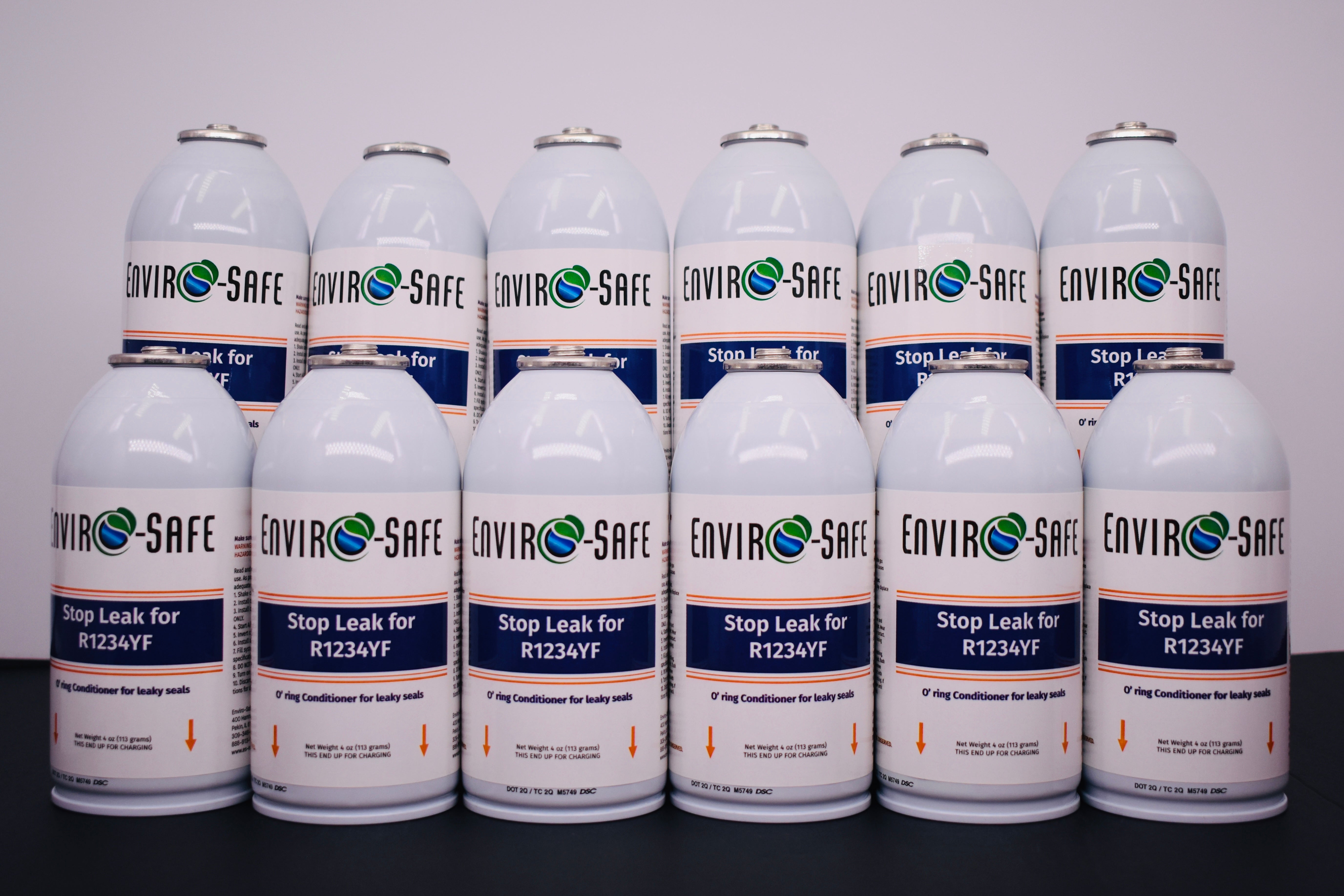 Enviro-Safe StopLeak for R1234YF Systems – 12 Cans × 4 oz – A/C Seal Conditioner & Leak Preventer