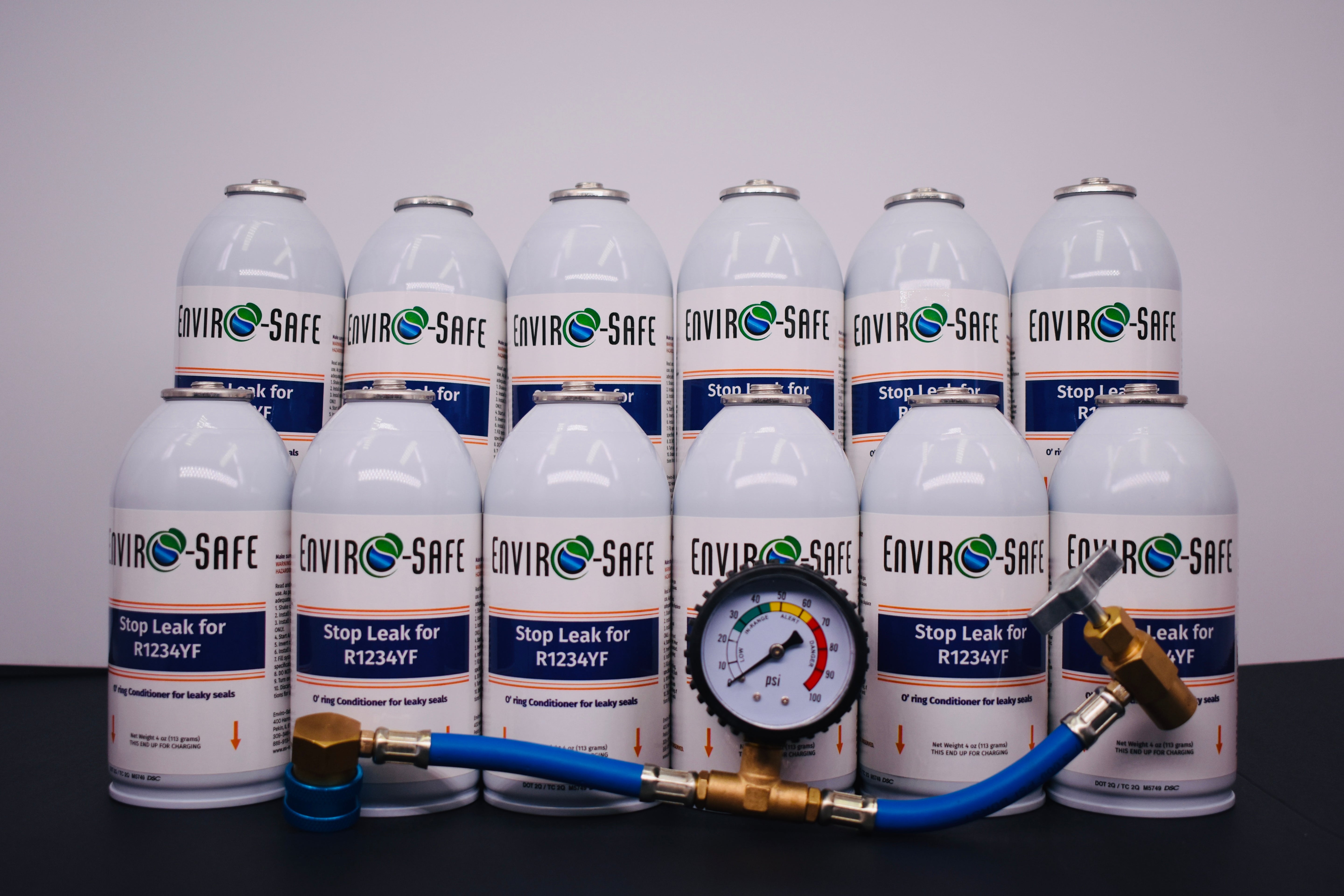Enviro-Safe StopLeak for R1234YF Systems – 12 Cans × 4 oz – A/C Seal Conditioner & Leak Preventer