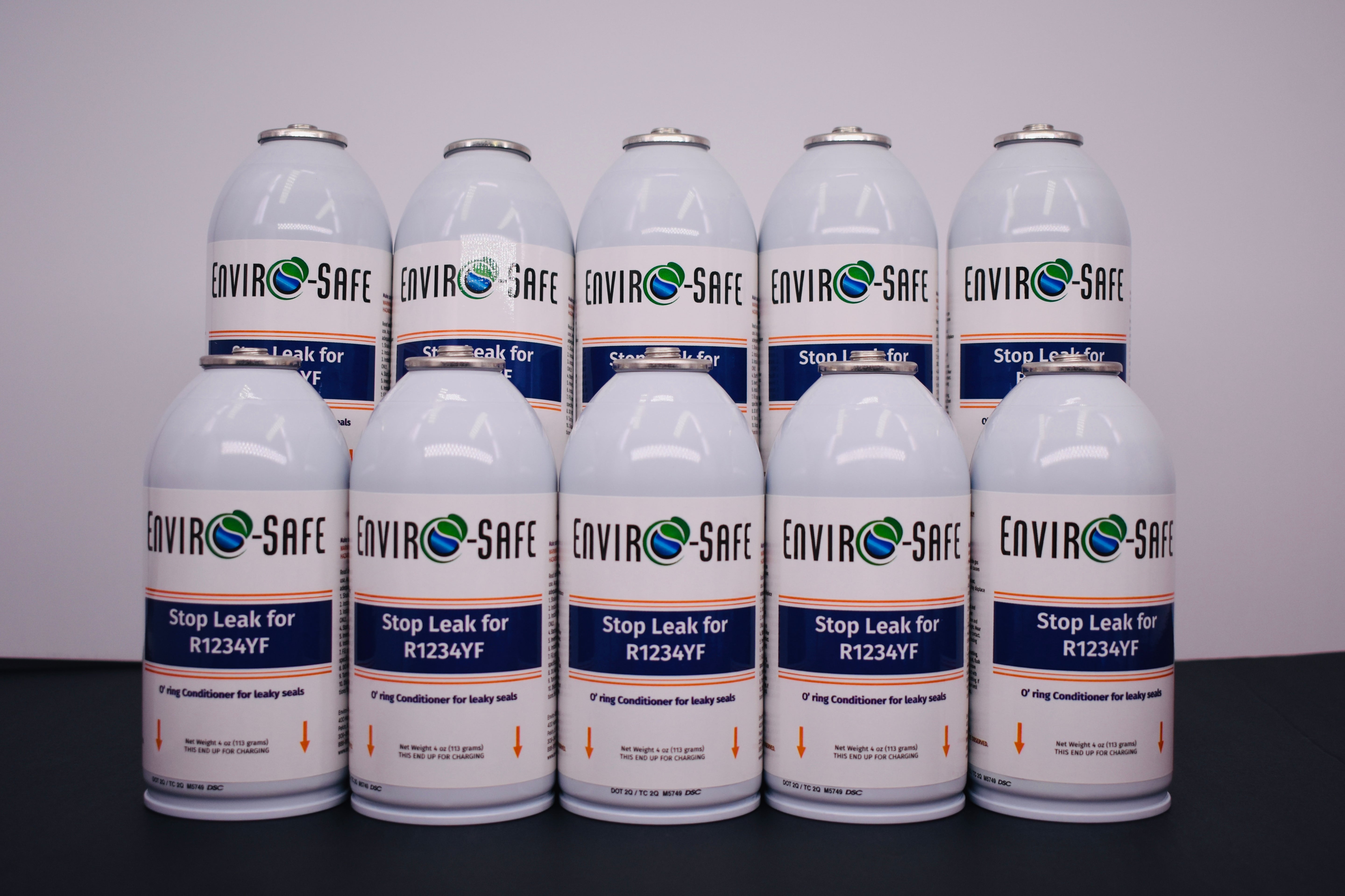 Enviro-Safe StopLeak for R1234YF Systems – 10 Cans × 4 oz – A/C Seal Conditioner & Leak Preventer