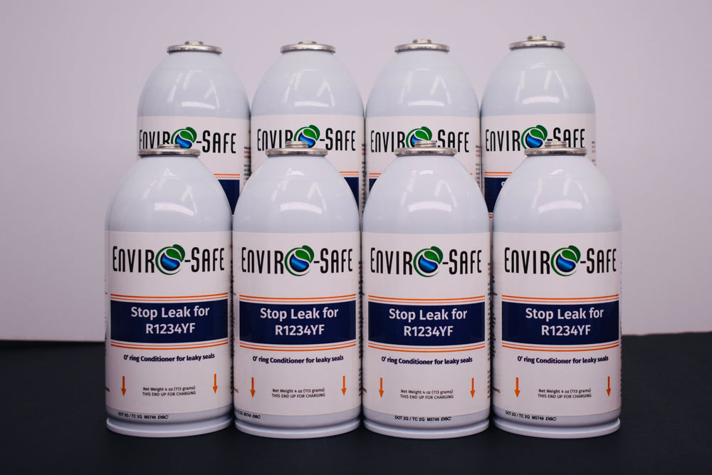Enviro-Safe StopLeak for R1234YF Systems – 8 Cans × 4 oz – A/C Seal Conditioner & Leak Preventer