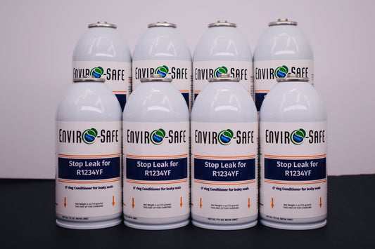 Enviro-Safe StopLeak for R1234YF Systems – 8 Cans × 4 oz – A/C Seal Conditioner & Leak Preventer