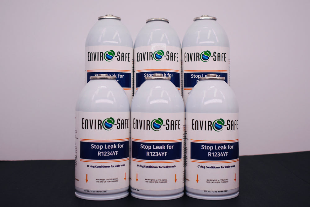 Enviro-Safe StopLeak for R1234YF Systems – 6 Cans × 4 oz – A/C Seal Conditioner & Leak Preventer