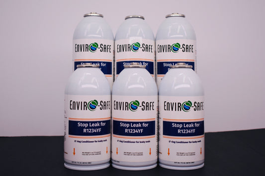Enviro-Safe StopLeak for R1234YF Systems – 6 Cans × 4 oz – A/C Seal Conditioner & Leak Preventer