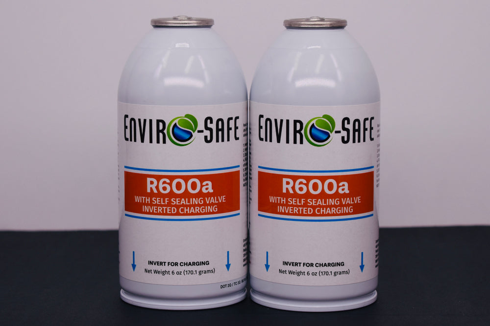 R600a Inverted Self-Sealing Valve Refrigerant – 2 Can Pack (6oz Each)