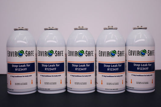 Enviro-Safe StopLeak for R1234YF Systems – 5 Cans × 4 oz – A/C Seal Conditioner & Leak Preventer