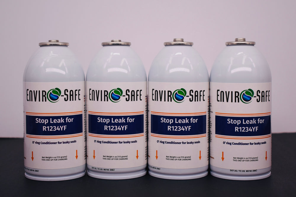 Enviro-Safe StopLeak for R1234YF Systems – 4 Cans × 4 oz – A/C Seal Conditioner & Leak Preventer