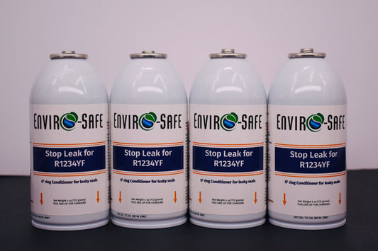 Enviro-Safe StopLeak for R1234YF Systems – 4 Cans × 4 oz – A/C Seal Conditioner & Leak Preventer