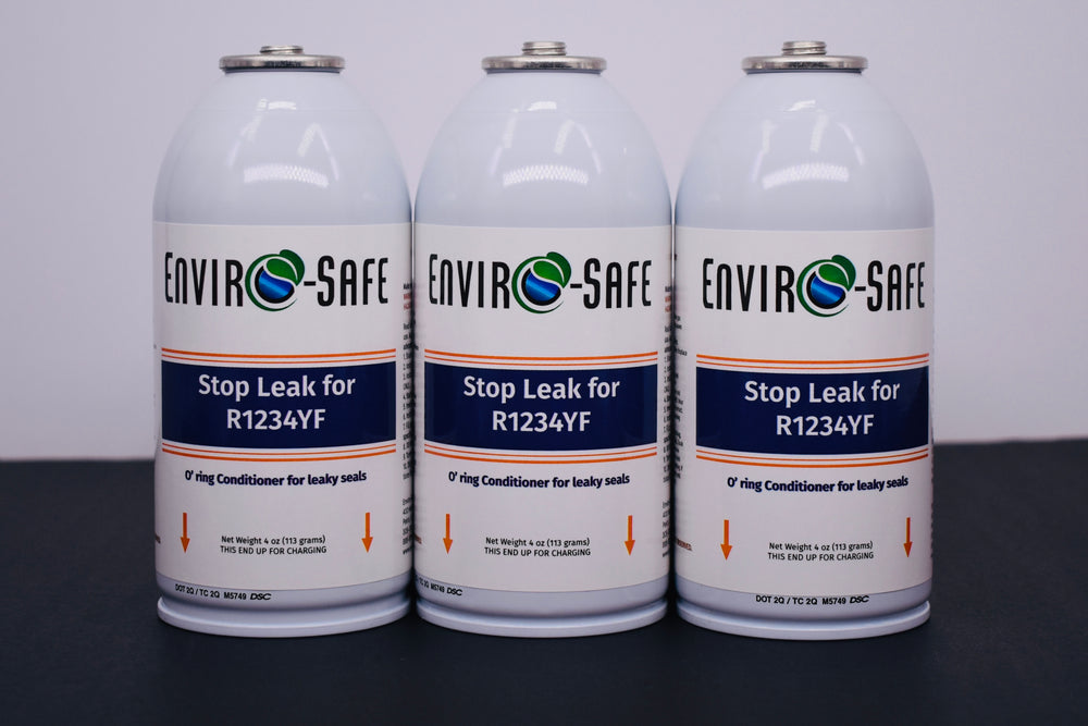 Enviro-Safe StopLeak for R1234YF Systems – 3 Cans × 4 oz – A/C Seal Conditioner & Leak Preventer